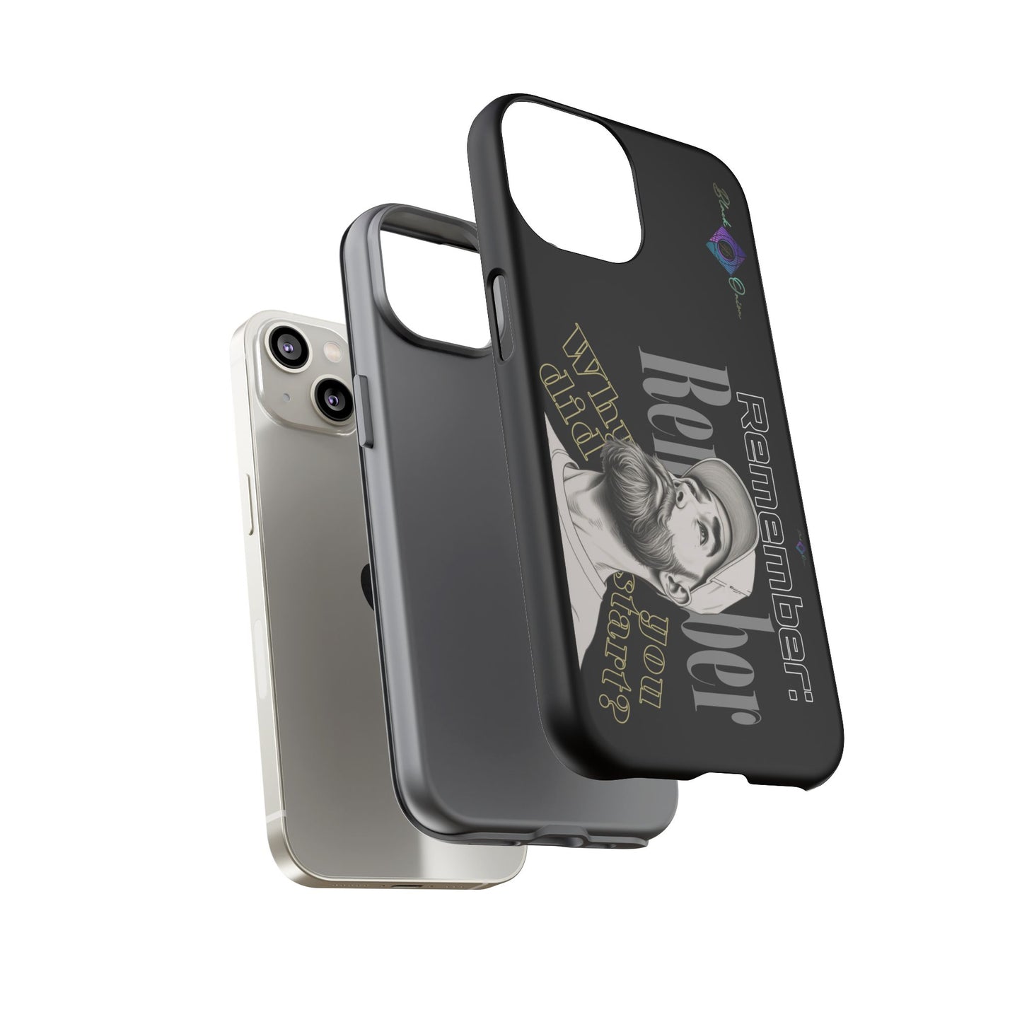 BlackOnion Brand New Phone Case - with Motivational Workout Motif’Remember ‘💪🔥🫵
