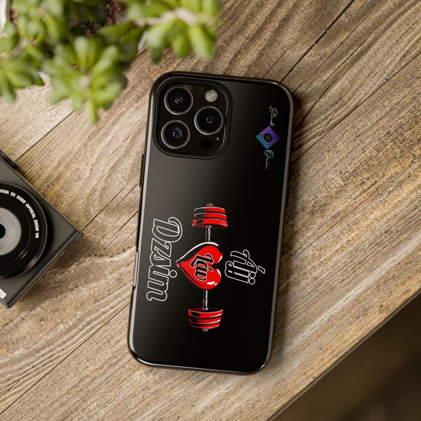BlackOnion Brand New Phone Case - with Motivational Workout Motif’Ájj Láv Dzsim ‘💪🔥🫵