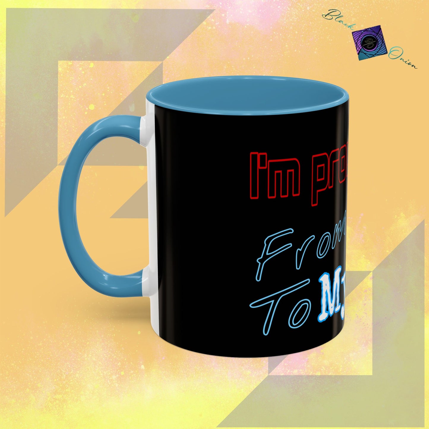 BlackOnion Coffee Mug 2 with Workout Motif ‘ I’m proud of you’🫵🔥💪