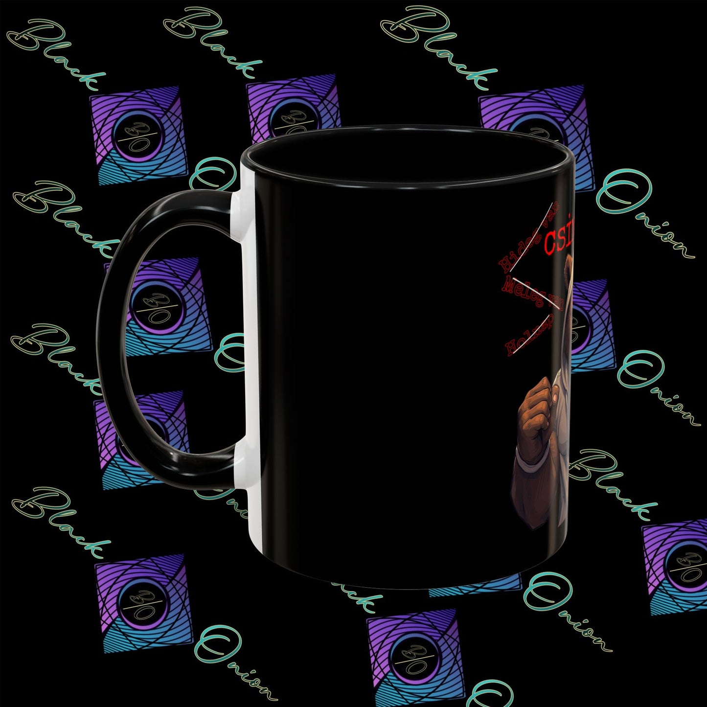 BlackOnion Coffee Mug - 11oz with Workout Motif ‘Mike 13 V2 ’🔥💪🫵