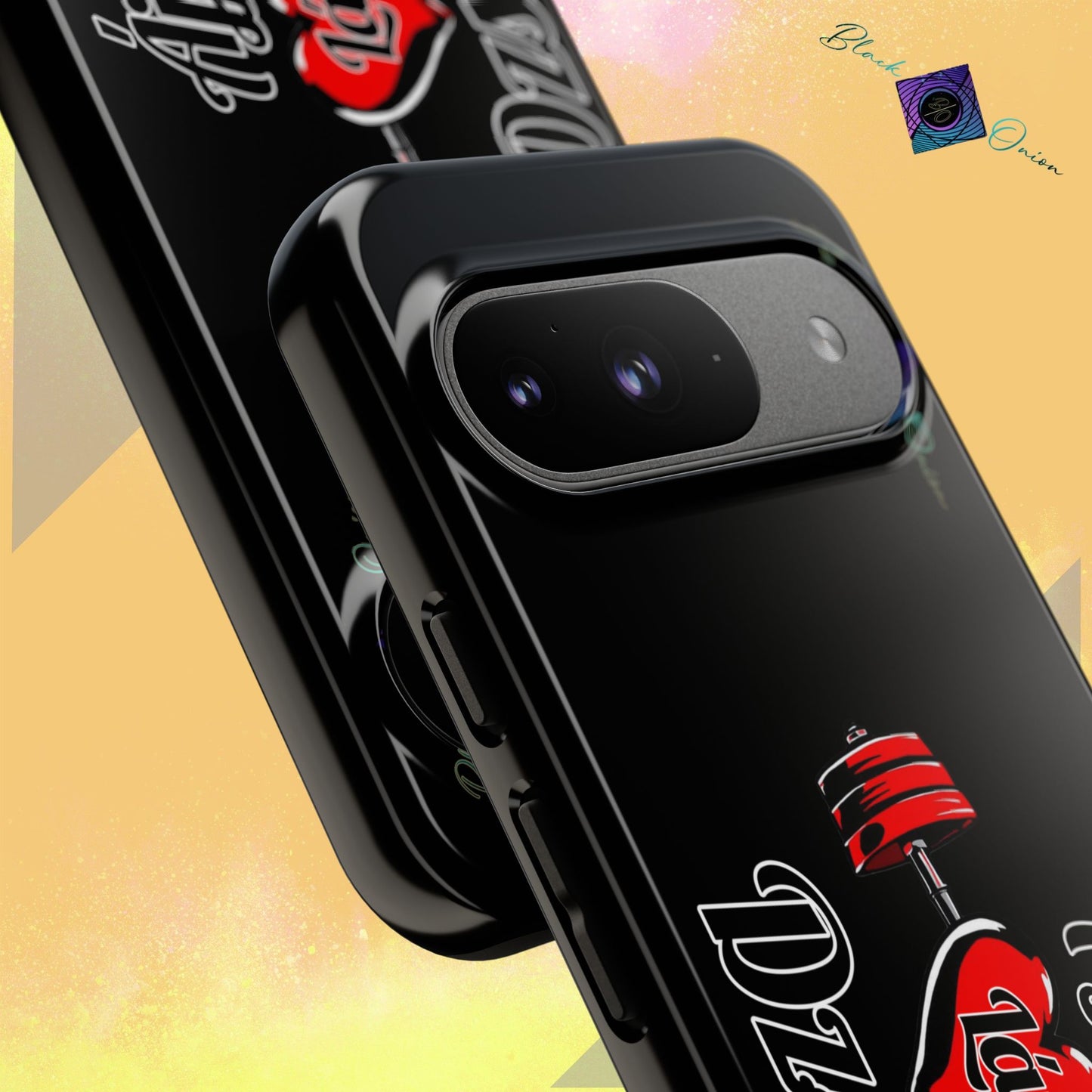 BlackOnion Brand New Phone Case - with Motivational Workout Motif’Ájj Láv Dzsim ‘💪🔥🫵