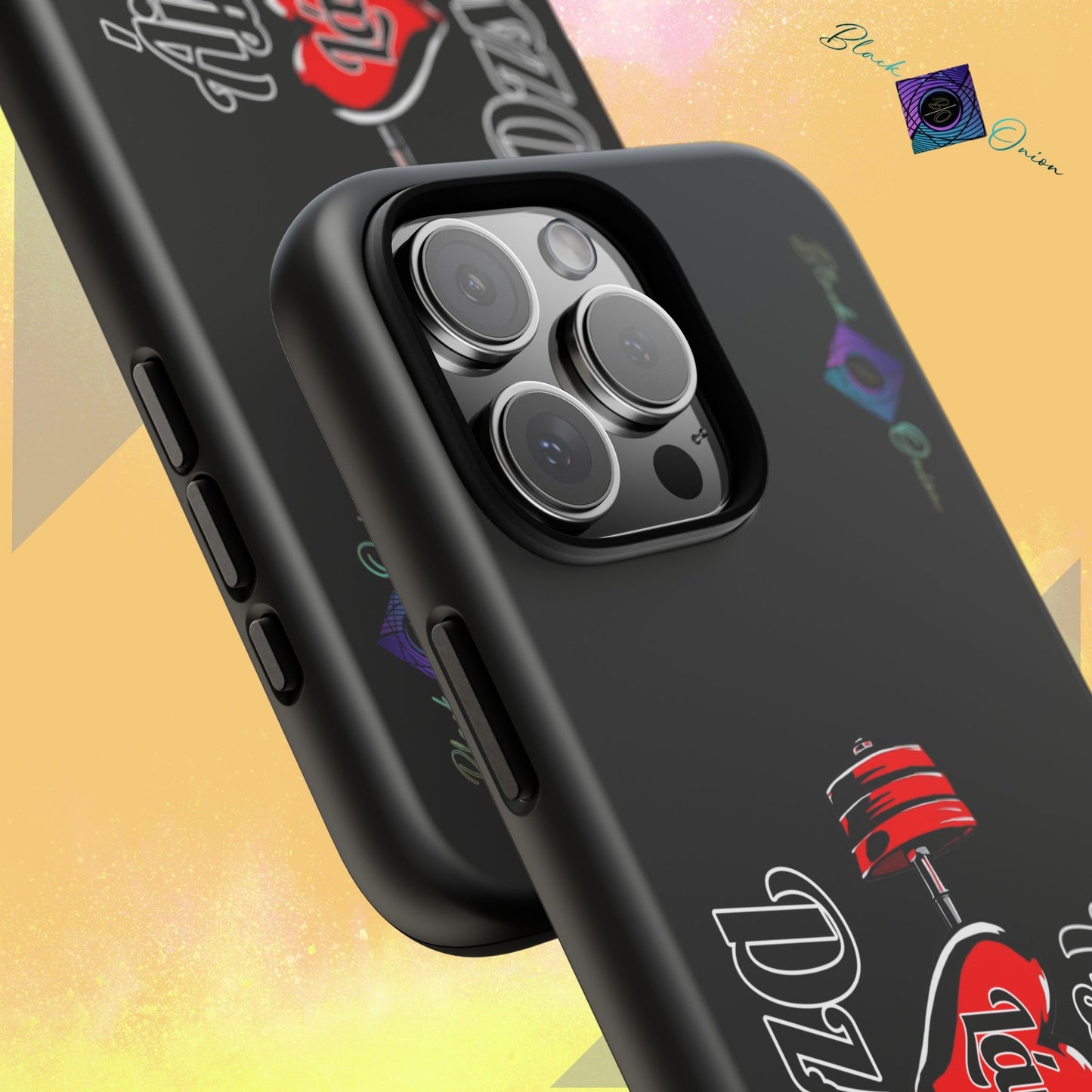 BlackOnion Brand New Phone Case - with Motivational Workout Motif’Ájj Láv Dzsim ‘💪🔥🫵