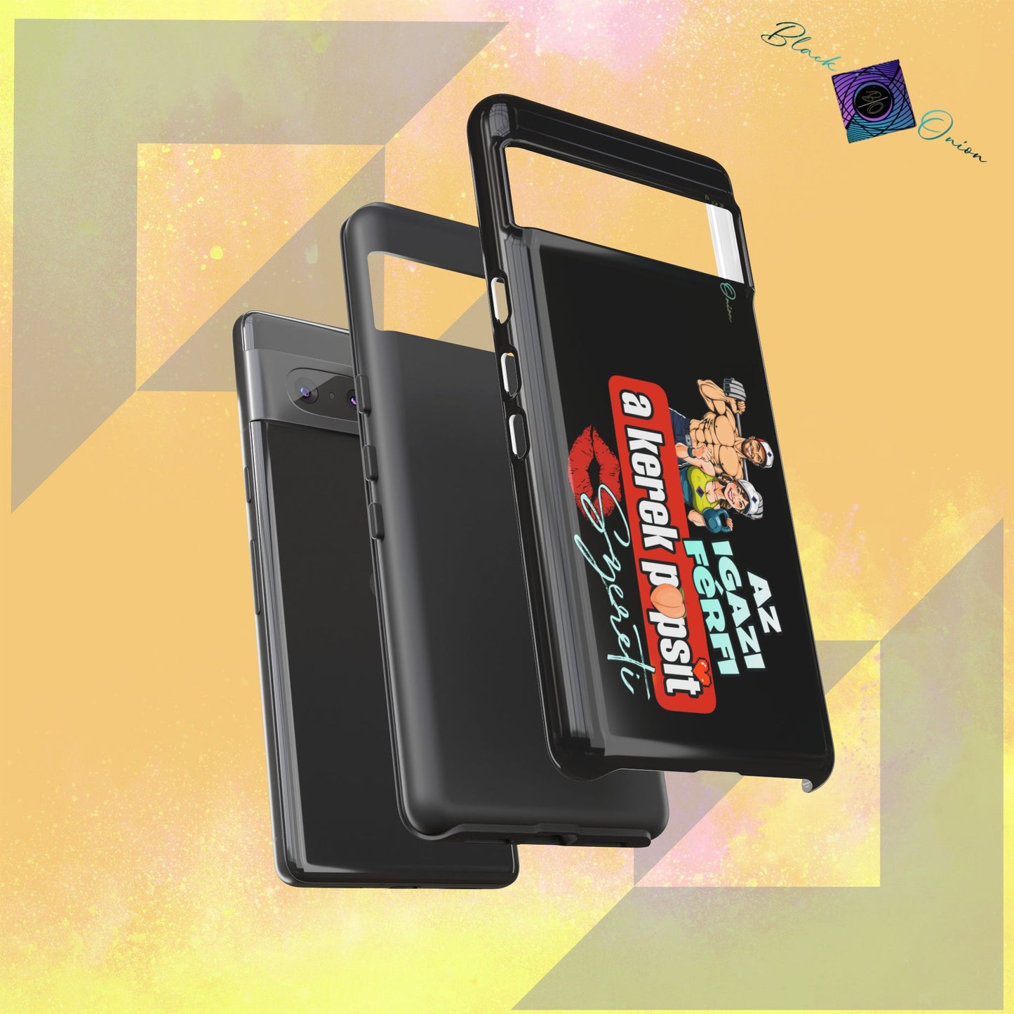 BlackOnion Brand New Phone Case - with Motivational Workout Motif ‘Az igazi férfi ‘💪🔥🫵