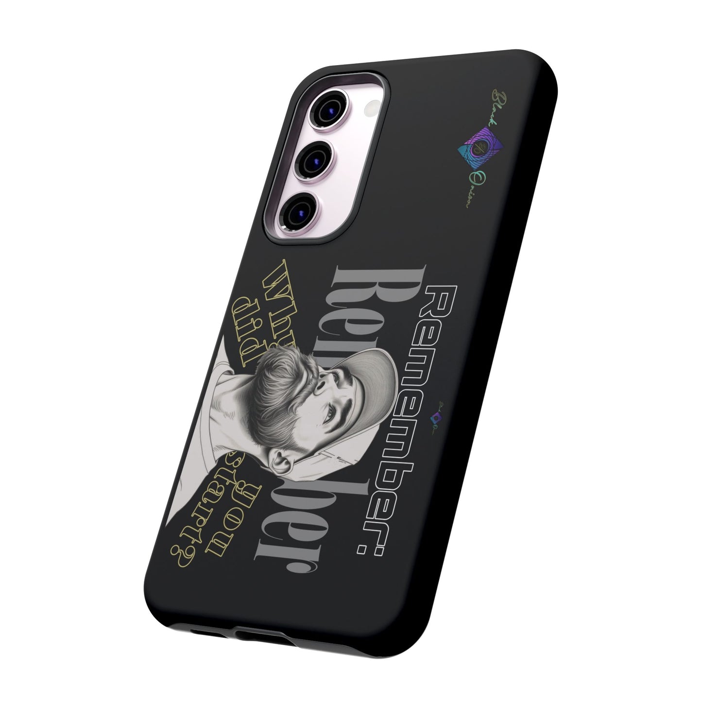 BlackOnion Brand New Phone Case - with Motivational Workout Motif’Remember ‘💪🔥🫵
