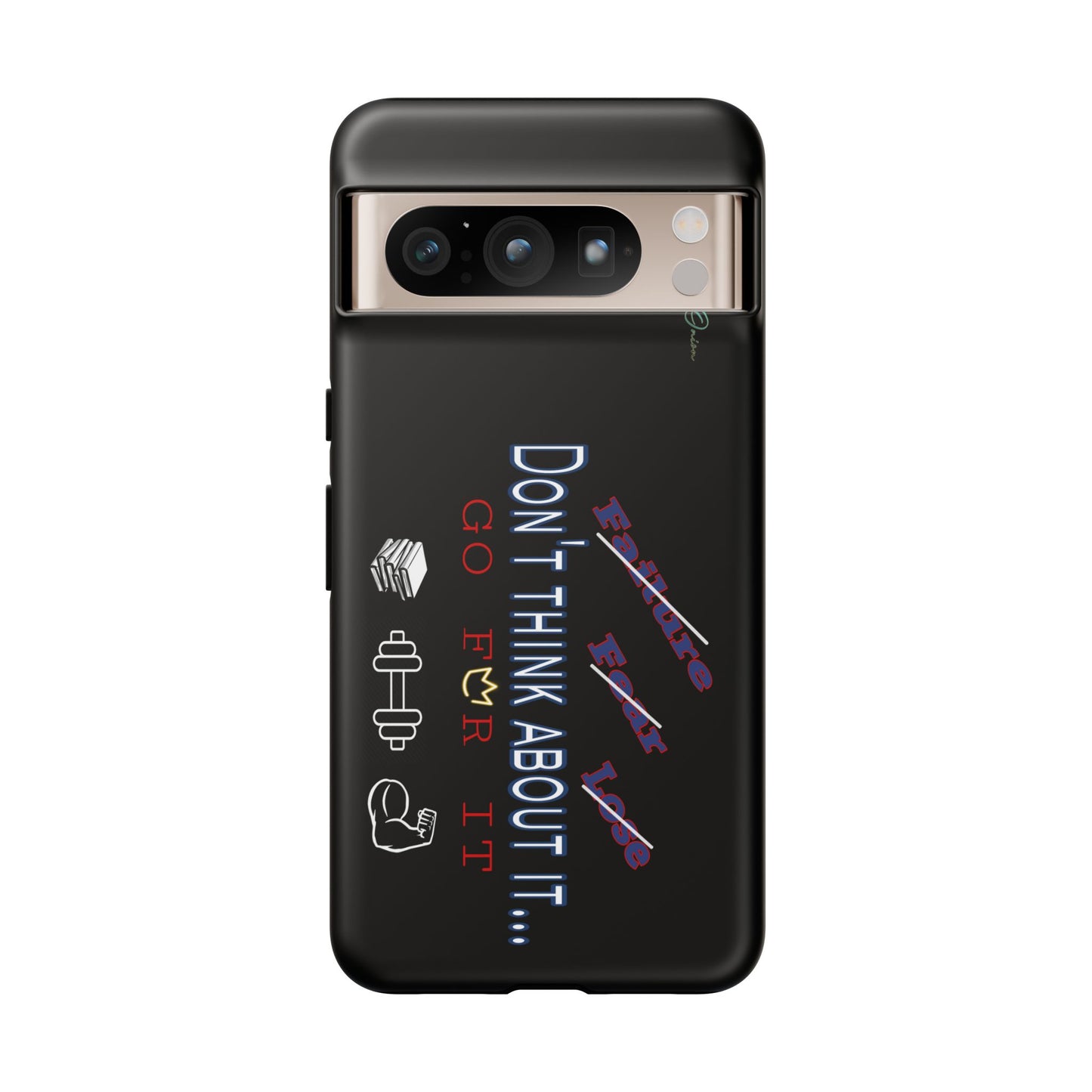 BlackOnion Brand New Phone Case - with Motivational Workout Motif’Don’t think ‘💪🔥🫵