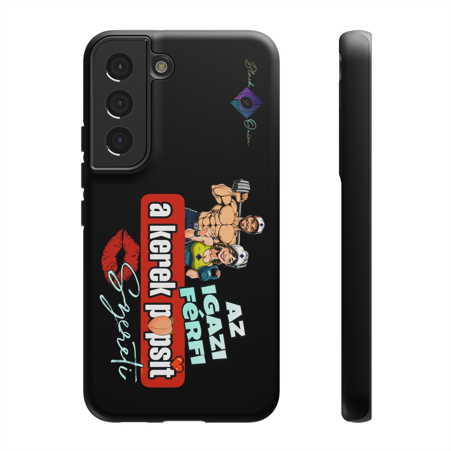 BlackOnion Brand New Phone Case - with Motivational Workout Motif ‘Az igazi férfi ‘💪🔥🫵