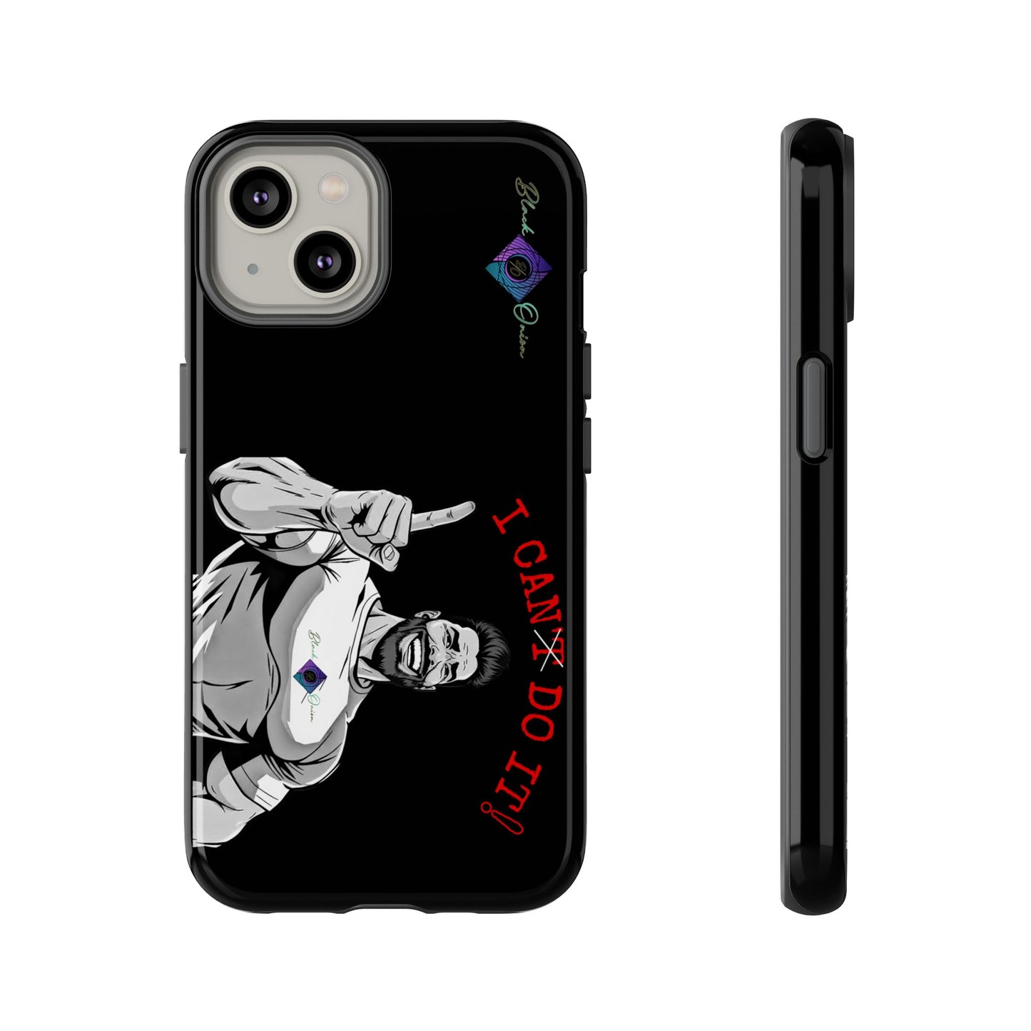 BlackOnion Brand New Phone Case - with Motivational Workout Motif’I Can Do It ‘💪🔥🫵