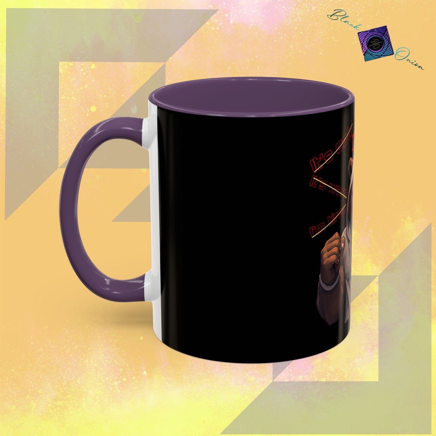 BlackOnion Coffee Mug - 11oz with Workout Motif ‘Mike 13’🔥💪🫵