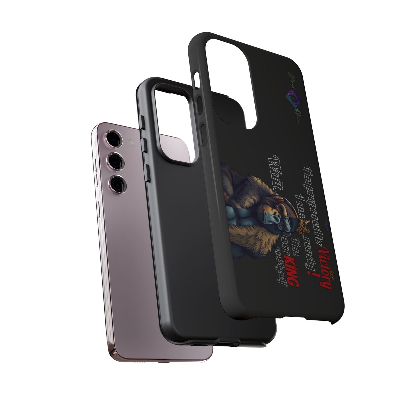 BlackOnion Brand New Phone Case - with Motivational Workout Motif’Victory 👑‘💪🔥🫵