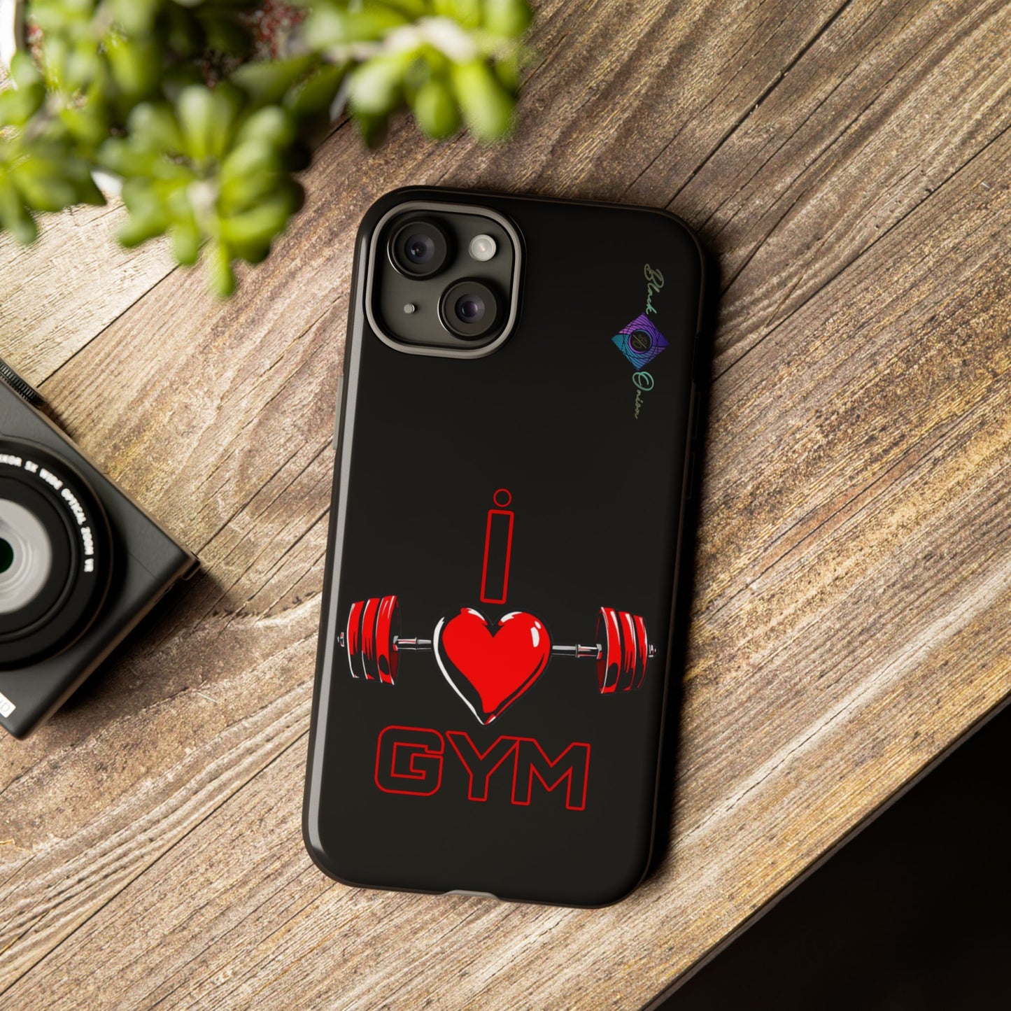 BlackOnion Brand New Phone Case - with Motivational Workout Motif’I Love Gym ‘💪🔥🫵