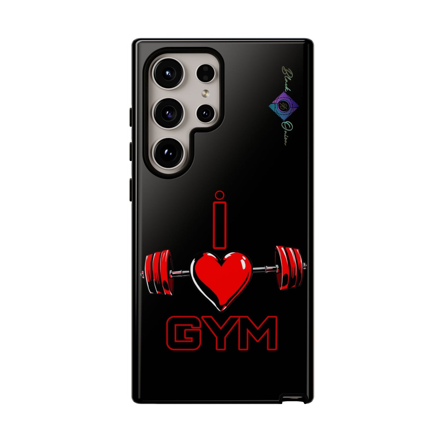 BlackOnion Brand New Phone Case - with Motivational Workout Motif’I Love Gym ‘💪🔥🫵