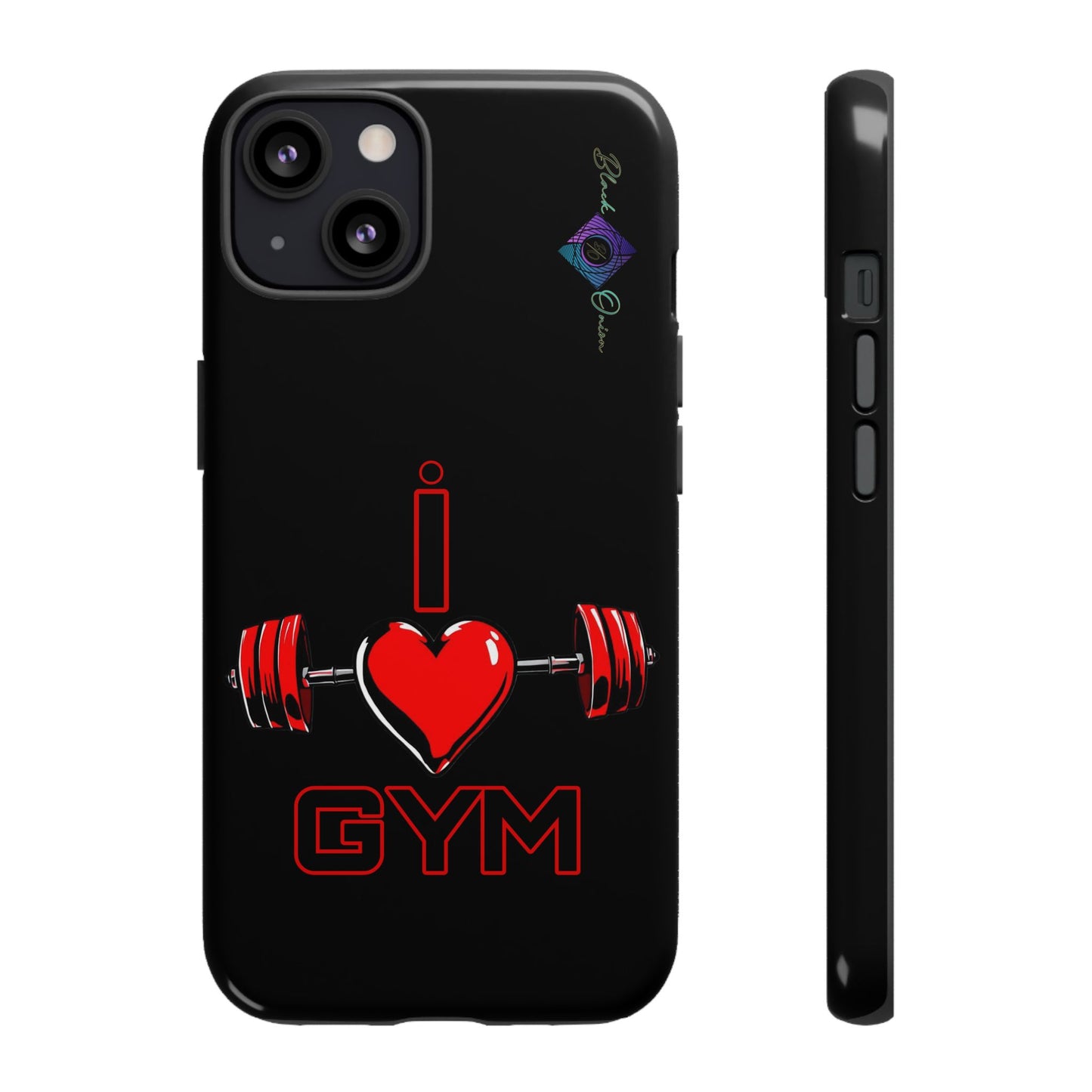 BlackOnion Brand New Phone Case - with Motivational Workout Motif’I Love Gym ‘💪🔥🫵