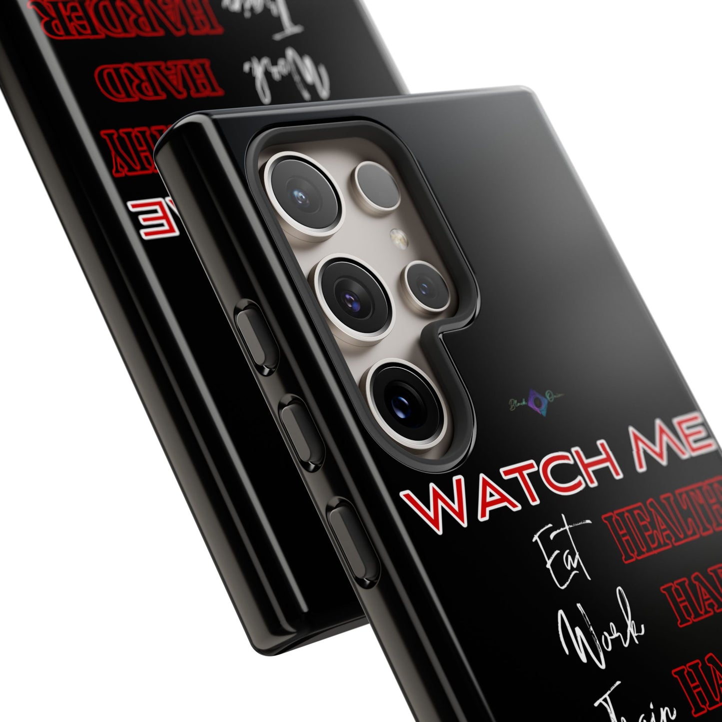 BlackOnion Phone Case -with Motivational Motif 'Watch Me' 💪🔥🫵