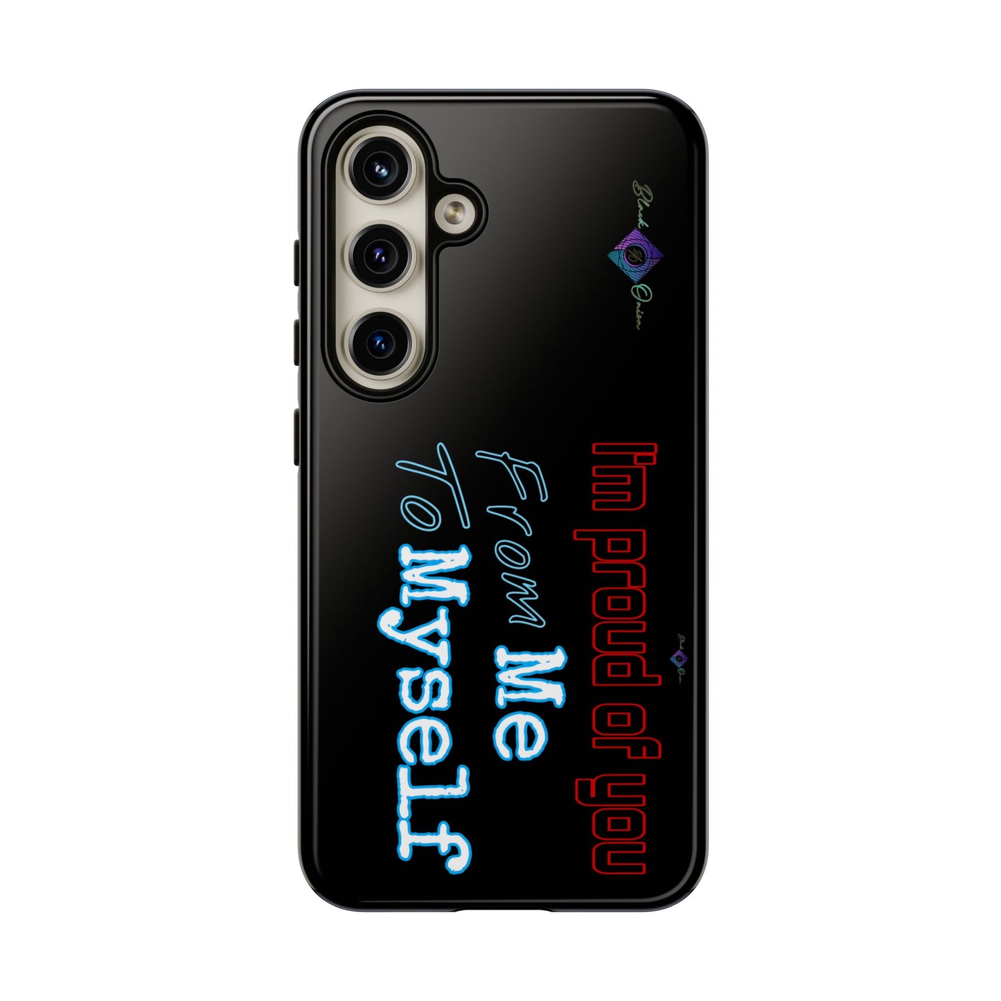 BlackOnion Brand New Phone Case - with Motivational Workout Motif’I’m proud of you ‘💪🔥🫵