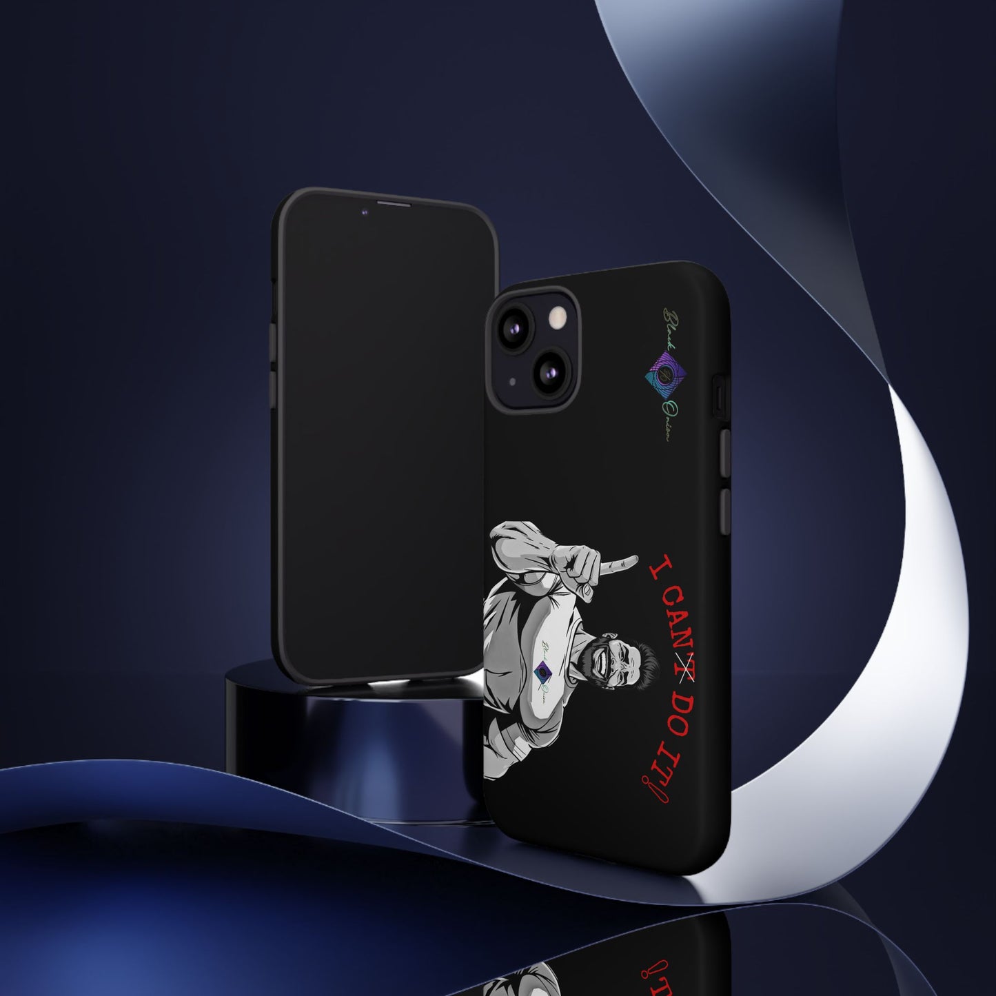 BlackOnion Brand New Phone Case - with Motivational Workout Motif’I Can Do It ‘💪🔥🫵