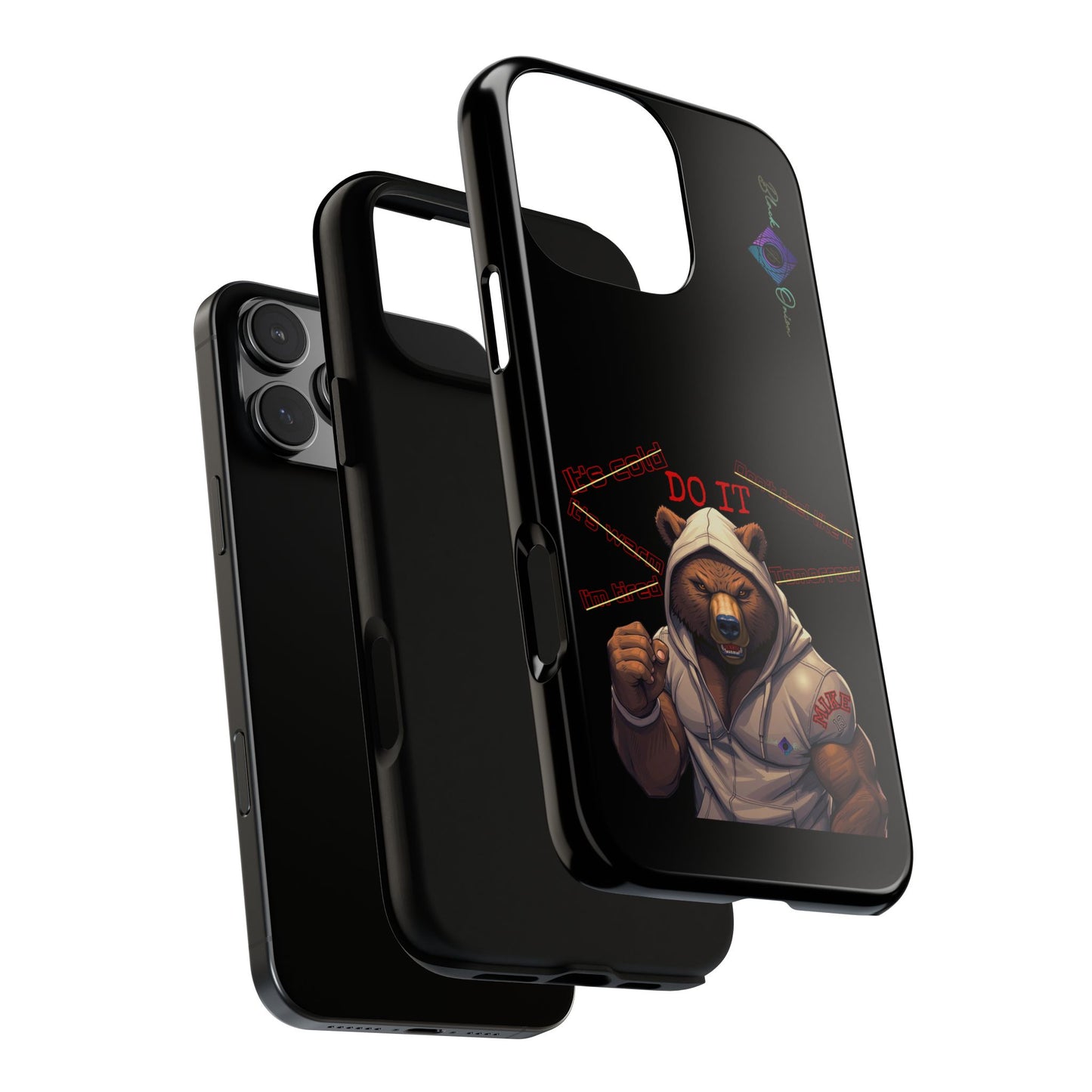 BlackOnion Brand New Phone Case - with Motivational Workout Motif’Do it ‘💪🔥🫵