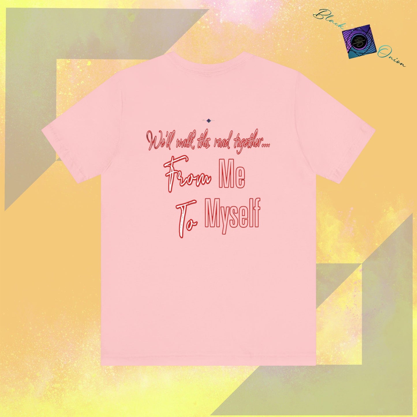 BlackOnion T-Shirt with Workout Motif V4โ From Me ,To Myself'๐ฅ๐ช๐ซต