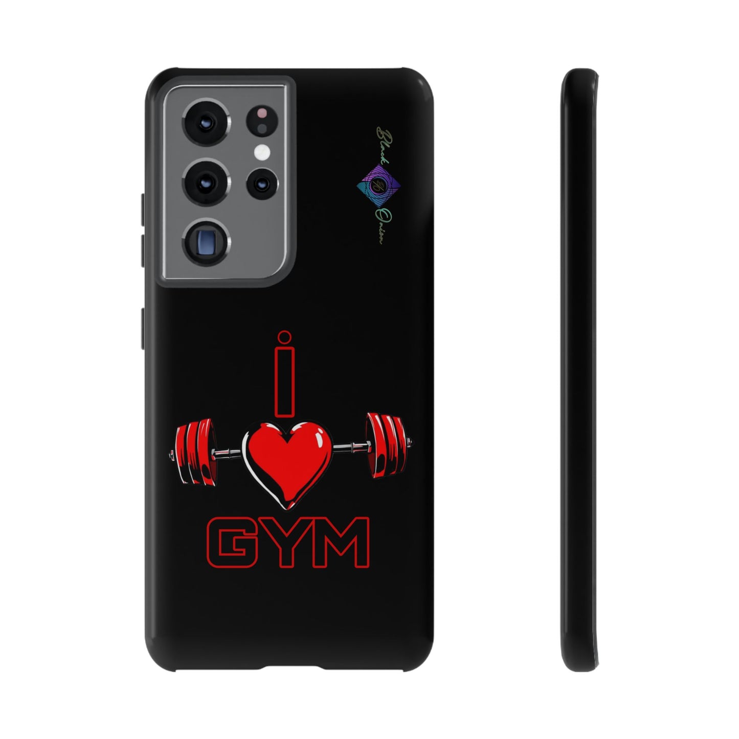 BlackOnion Brand New Phone Case - with Motivational Workout Motif’I Love Gym ‘💪🔥🫵