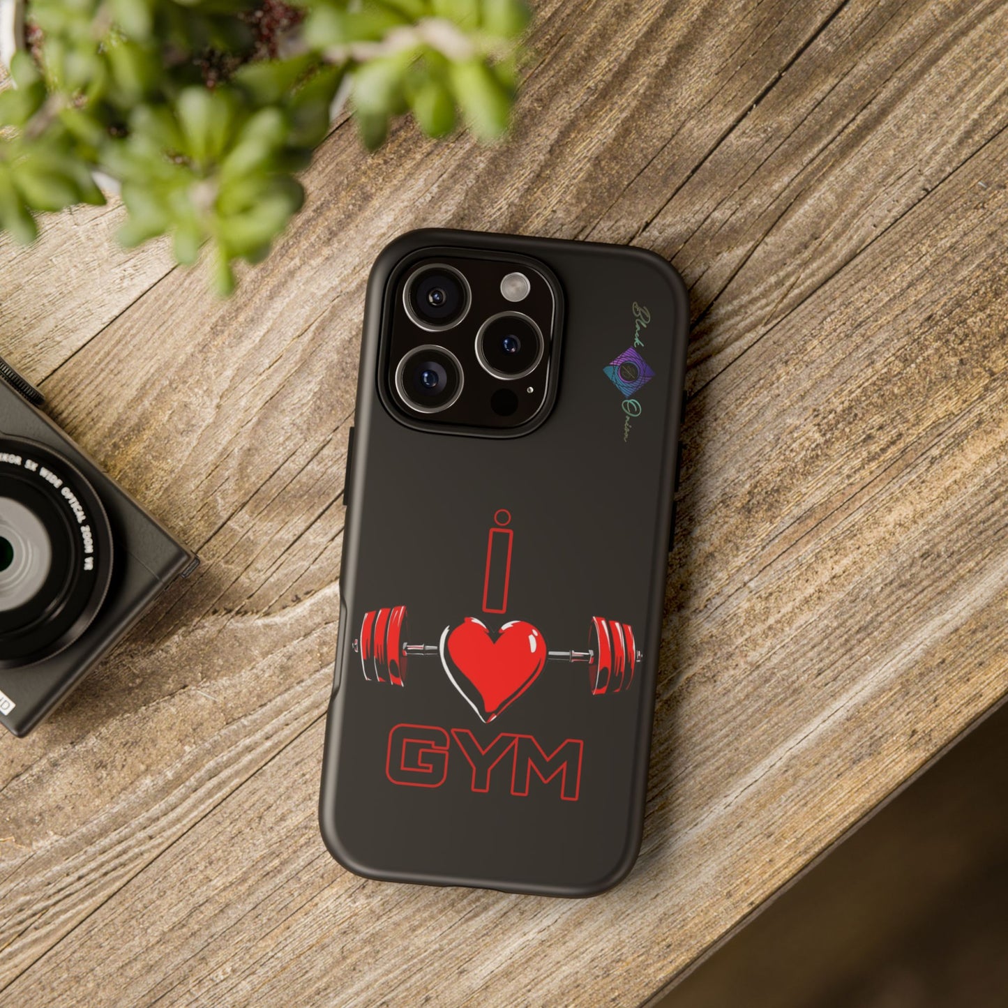 BlackOnion Brand New Phone Case - with Motivational Workout Motif’I Love Gym ‘💪🔥🫵
