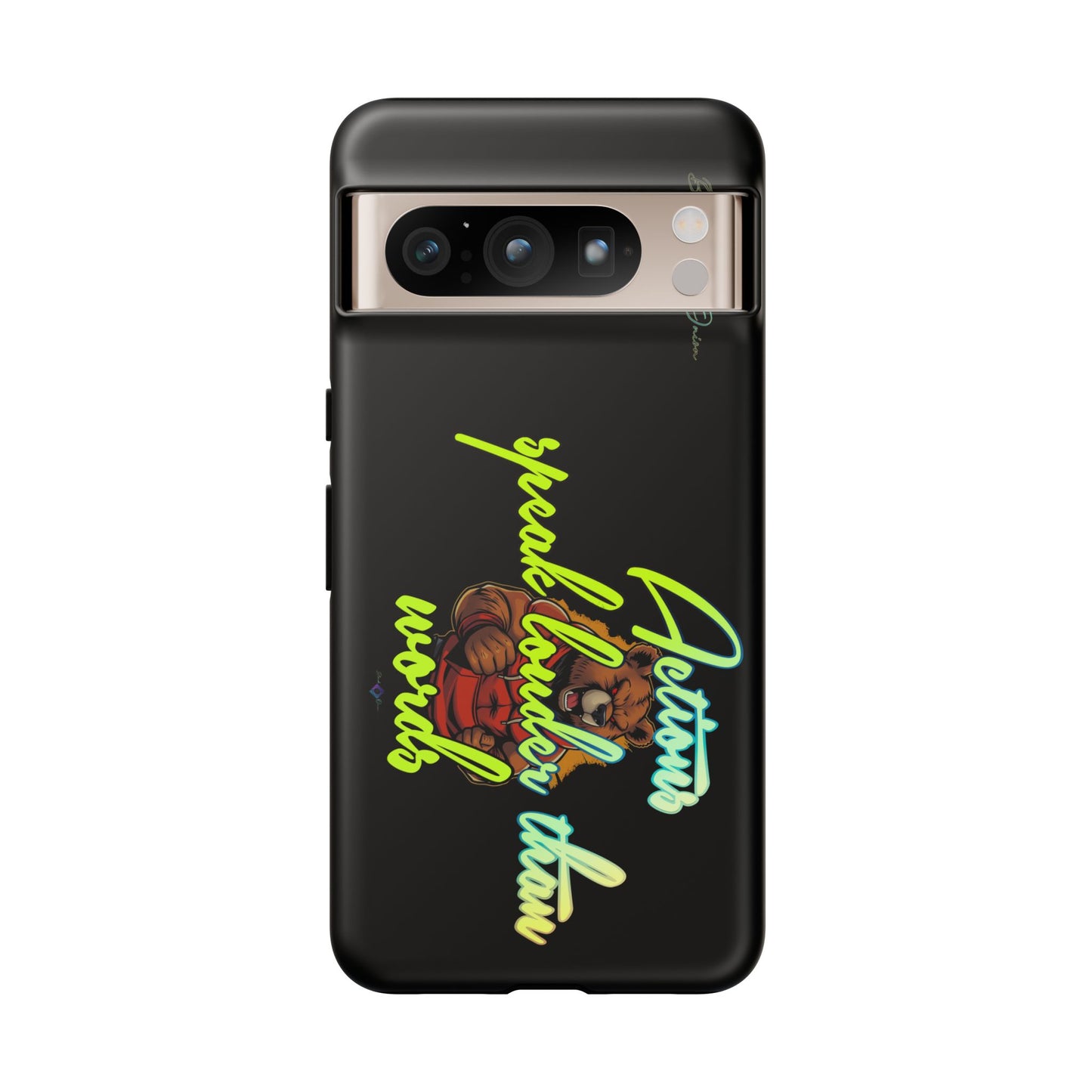 BlackOnion Brand New Phone Case - with Motivational Workout Motif ‘Actions speak lauder ‘💪🔥🫵