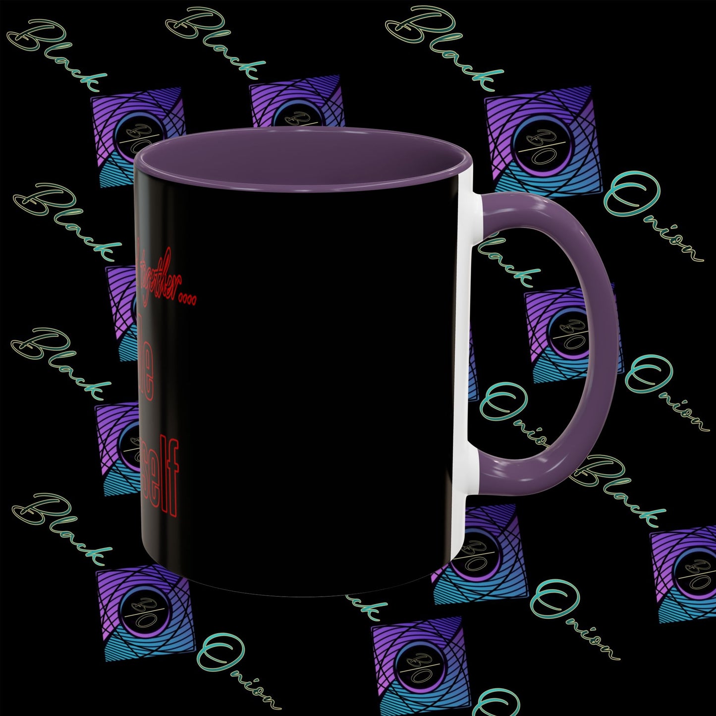BlackOnion Coffee Mug - 11oz with Workout Motif ‘We’ll walk this road together’🔥💪🫵