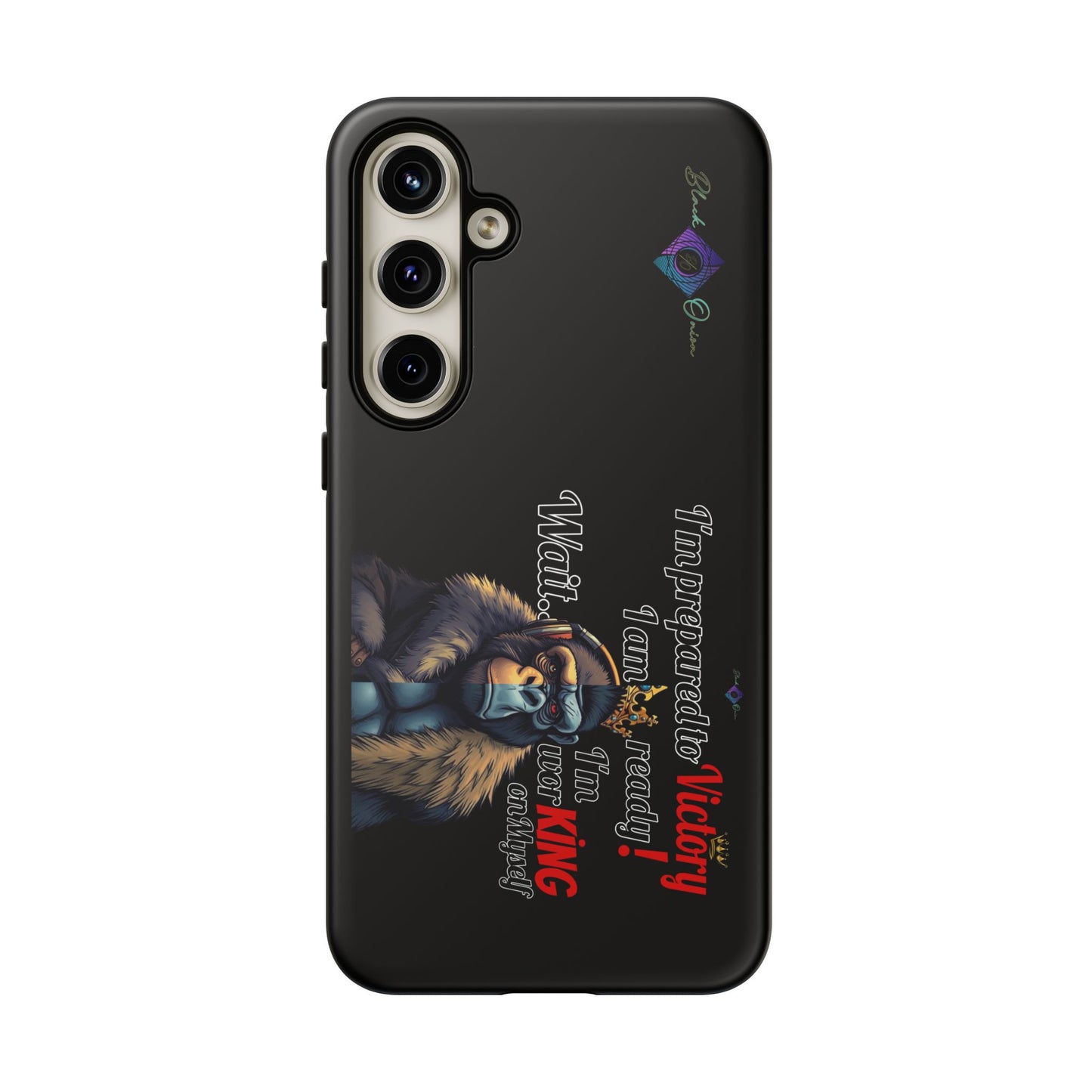 BlackOnion Brand New Phone Case - with Motivational Workout Motif’Victory 👑‘💪🔥🫵