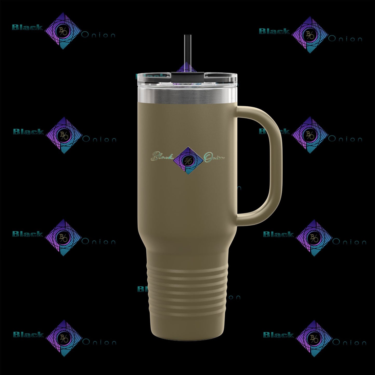 BlackOnion Travel Mug - 40oz with Straw