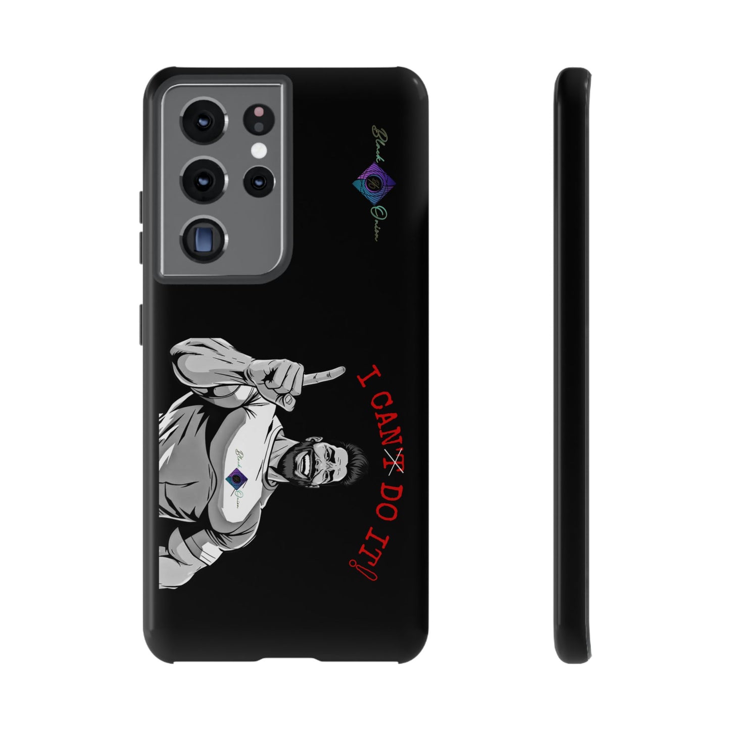 BlackOnion Brand New Phone Case - with Motivational Workout Motif’I Can Do It ‘💪🔥🫵