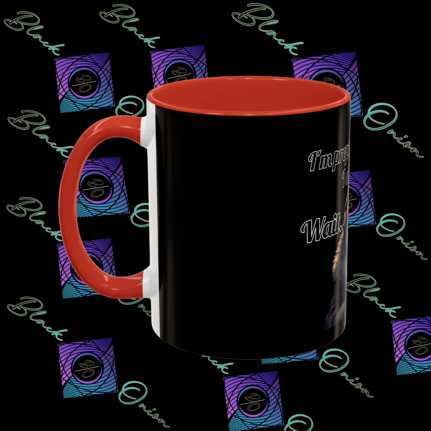 BlackOnion Coffee Mug 2 with Workout Motif ‘Victory V2’🫵🔥💪