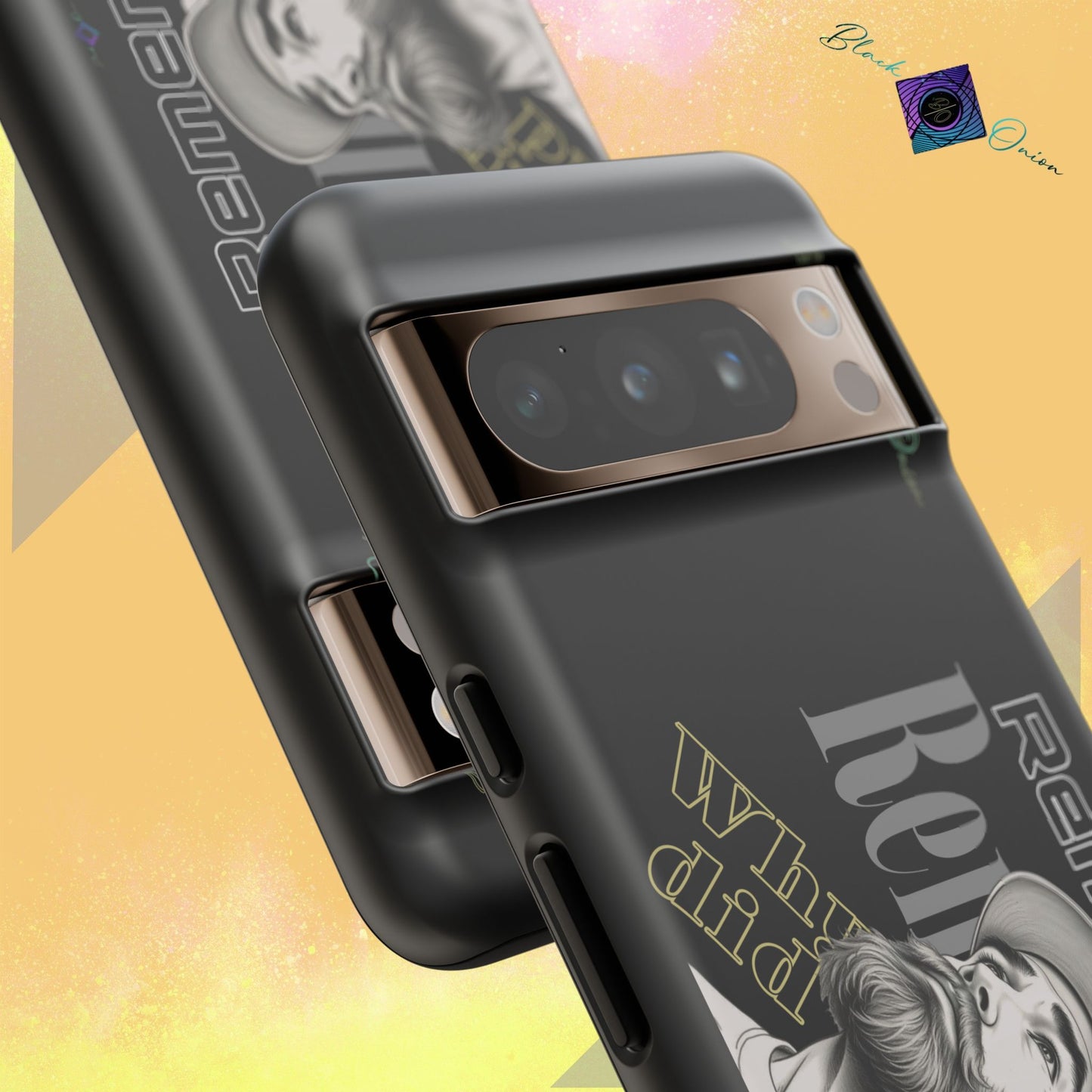BlackOnion Brand New Phone Case - with Motivational Workout Motif’Remember ‘💪🔥🫵