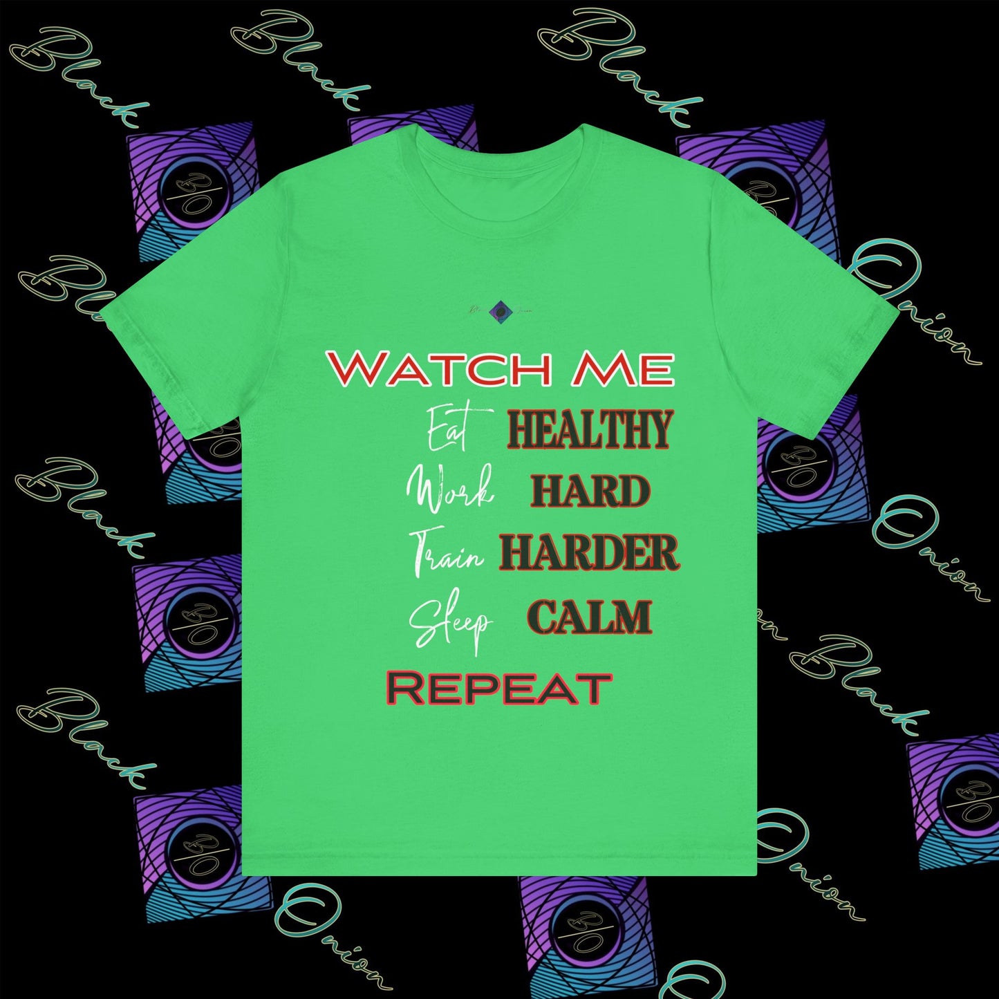 BlackOnion "Watch Me" T-Shirt with Workout Motif V3 ๐ช๐ฅ