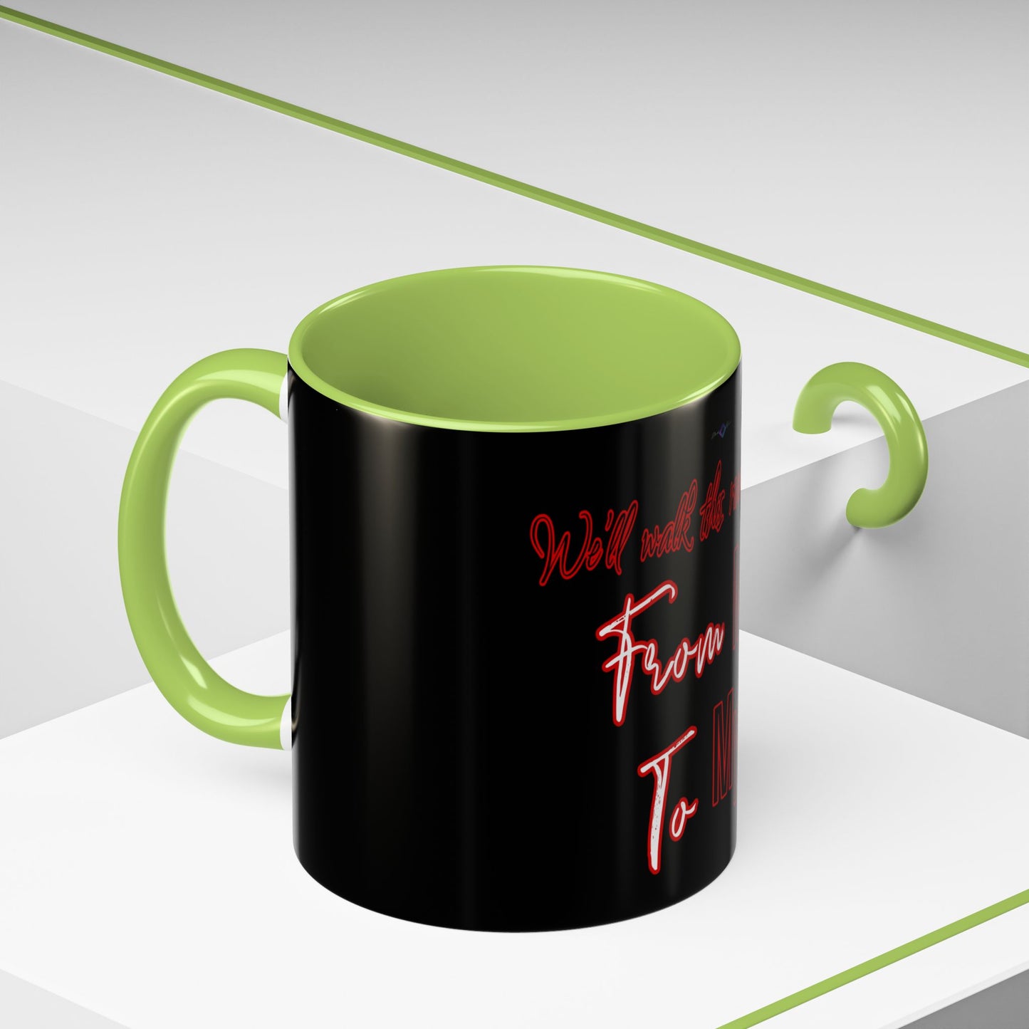 BlackOnion Coffee Mug Serial 2 with Workout Motif ‘ We’ll walk this road together’🫵🔥💪