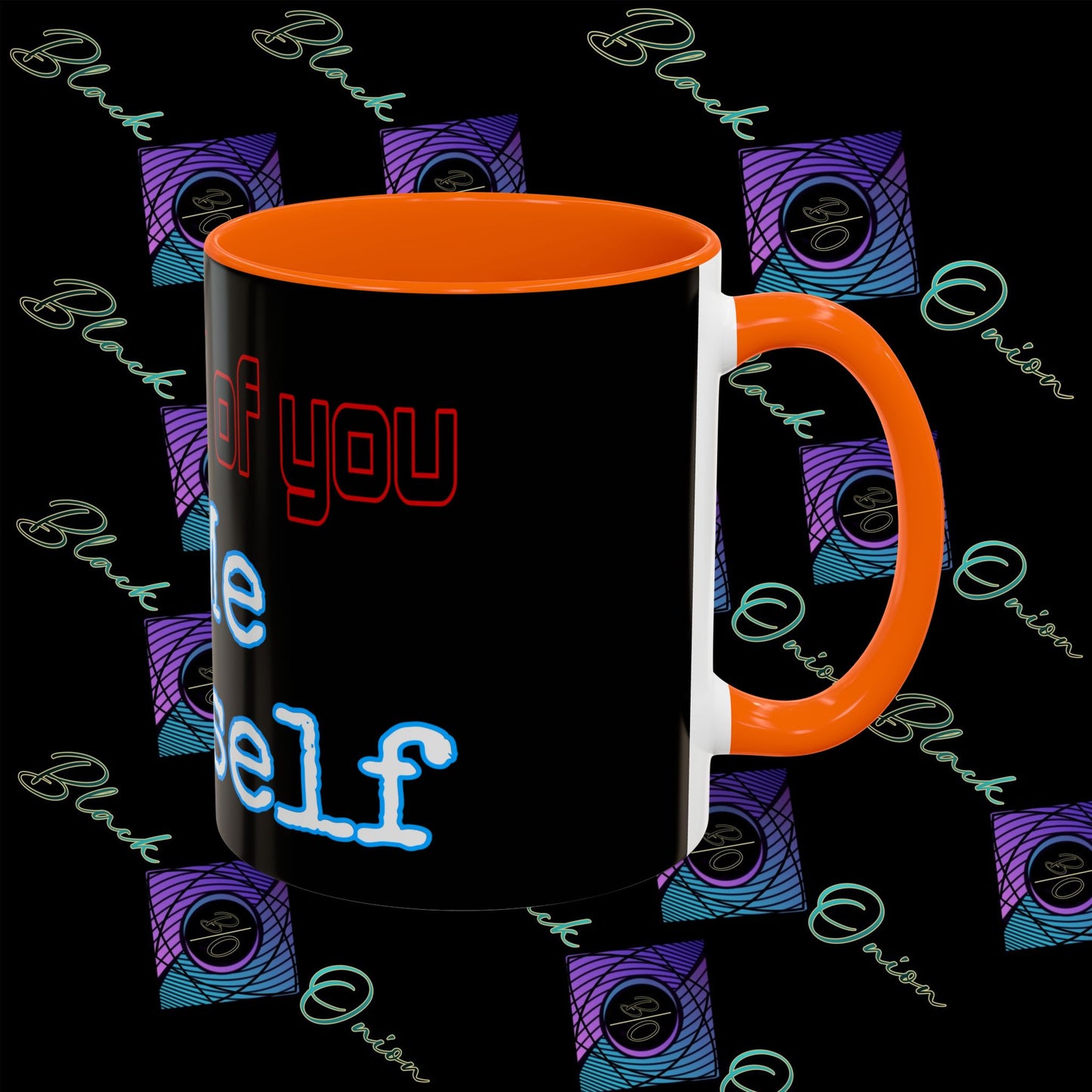 BlackOnion Coffee Mug 2 with Workout Motif ‘ I’m proud of you’🫵🔥💪