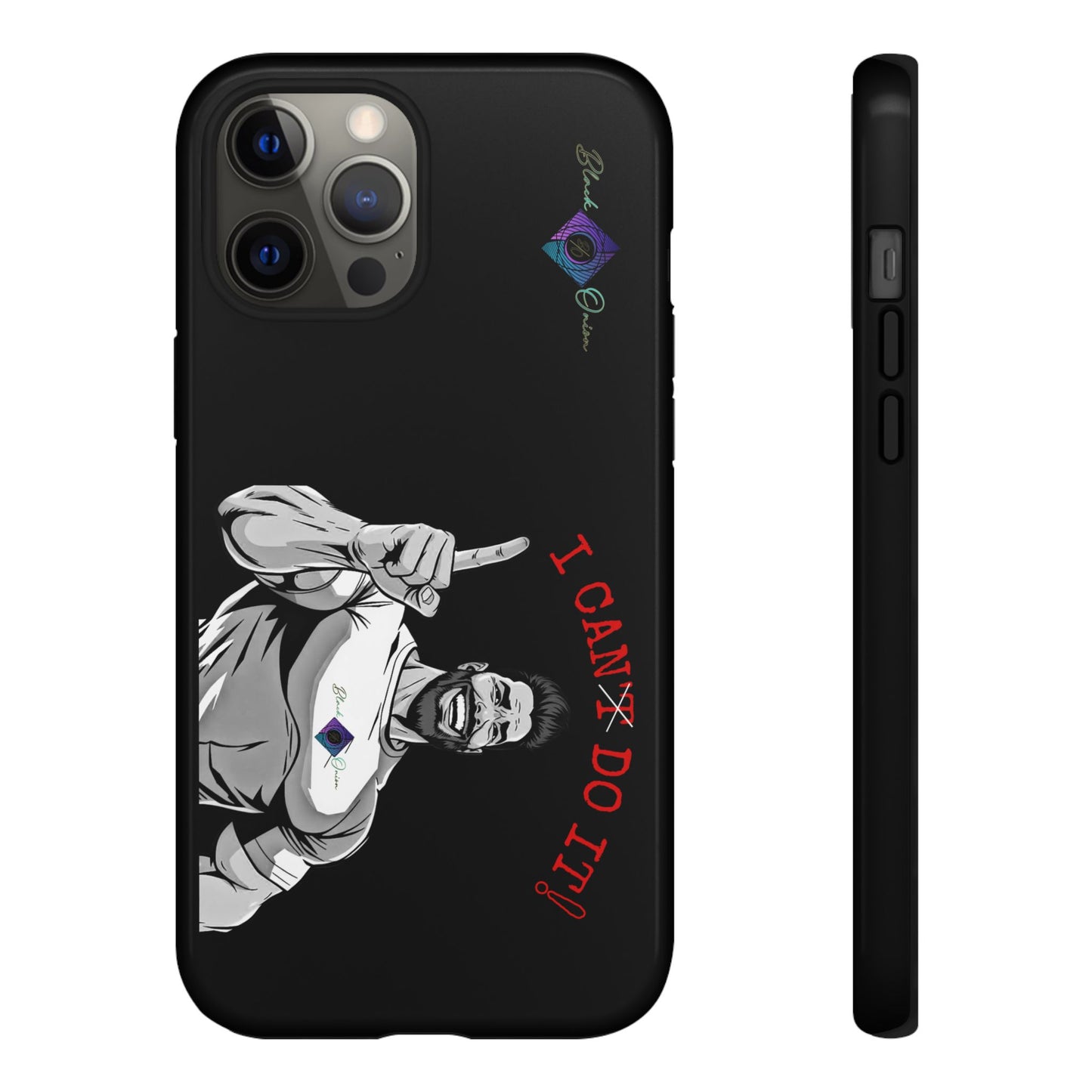 BlackOnion Brand New Phone Case - with Motivational Workout Motif’I Can Do It ‘💪🔥🫵