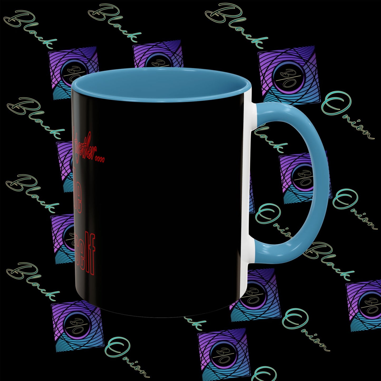 BlackOnion Coffee Mug - 11oz with Workout Motif ‘We’ll walk this road together’🔥💪🫵