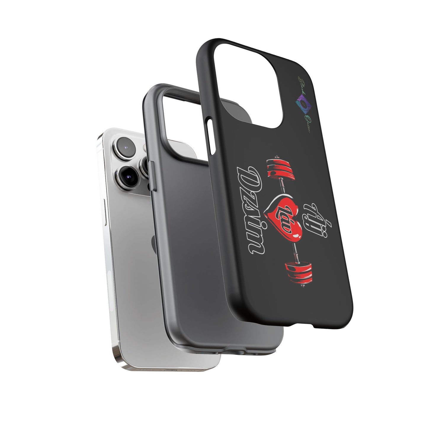 BlackOnion Brand New Phone Case - with Motivational Workout Motif’Ájj Láv Dzsim ‘💪🔥🫵