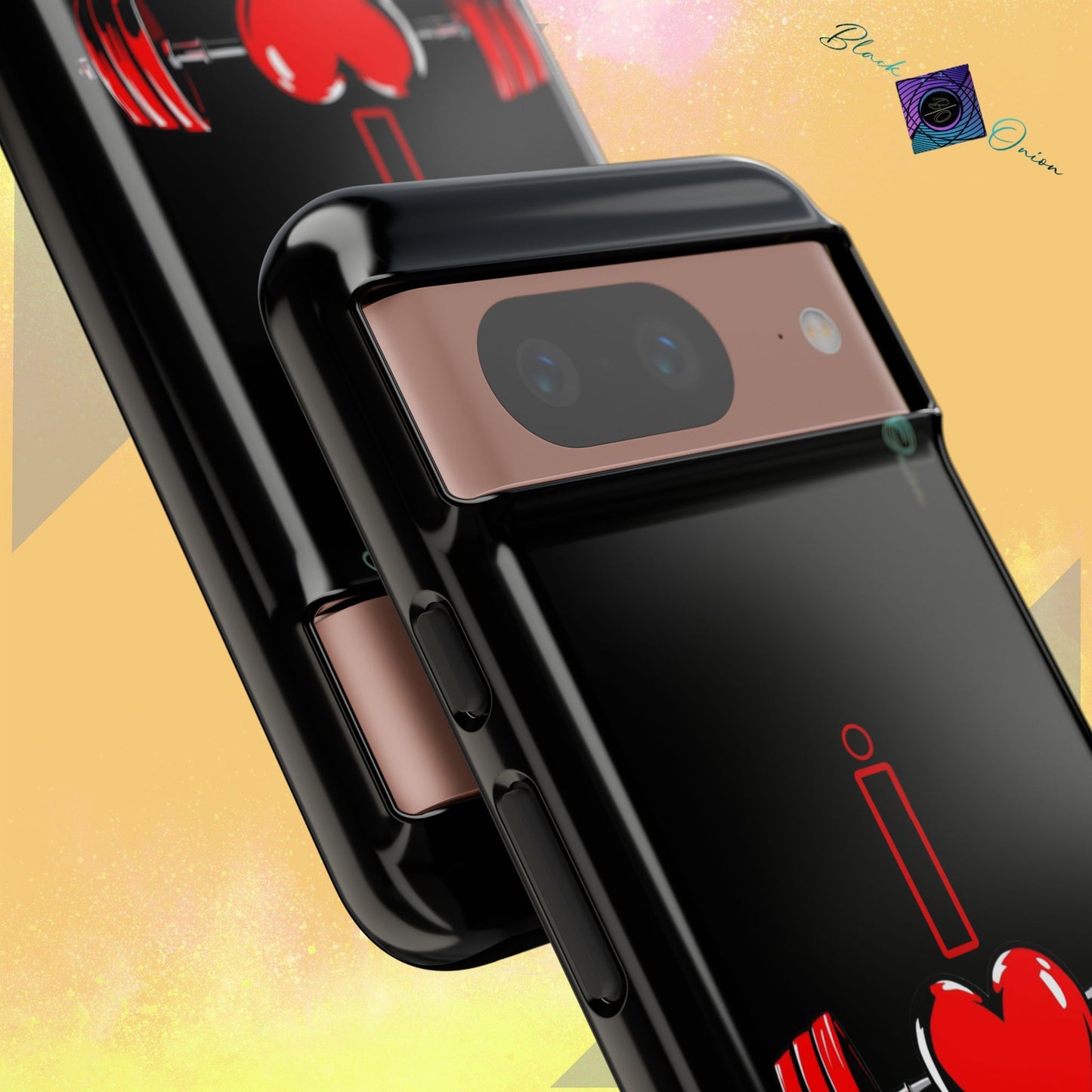 BlackOnion Brand New Phone Case - with Motivational Workout Motif’I Love Gym ‘💪🔥🫵