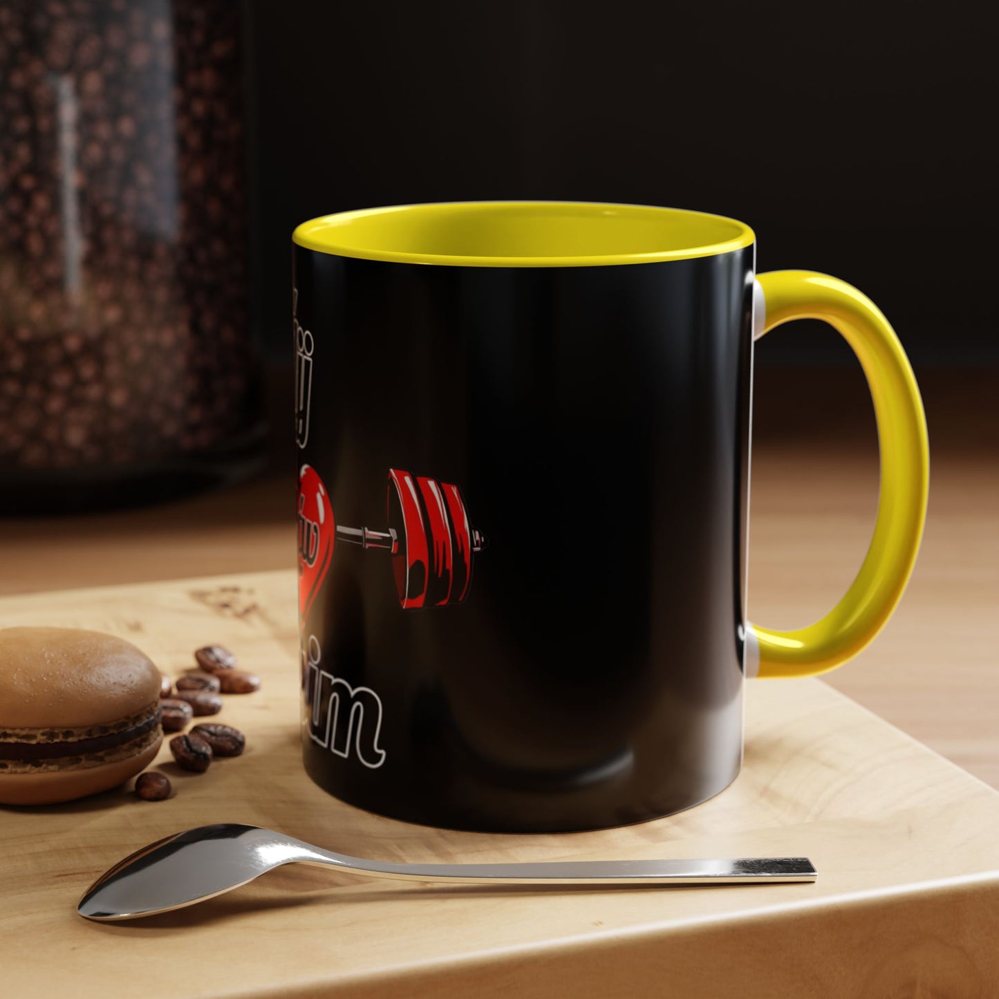 BlackOnion Coffee Mug Serial 2 with Workout Motif ‘ÁjjLávDzsim ’🫵🔥💪