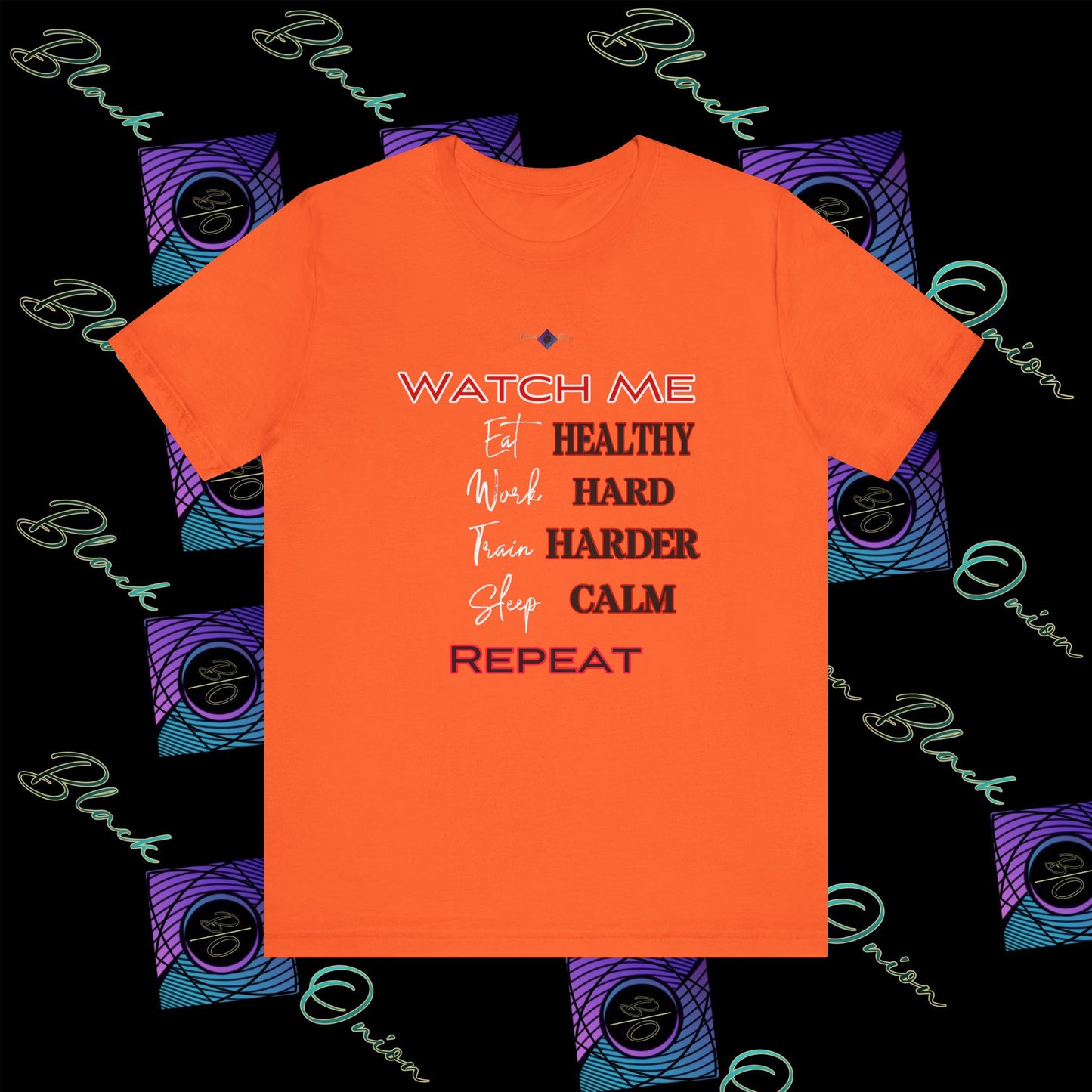 BlackOnion "Watch Me" T-Shirt with Workout Motif V4 ๐ช๐ฅ