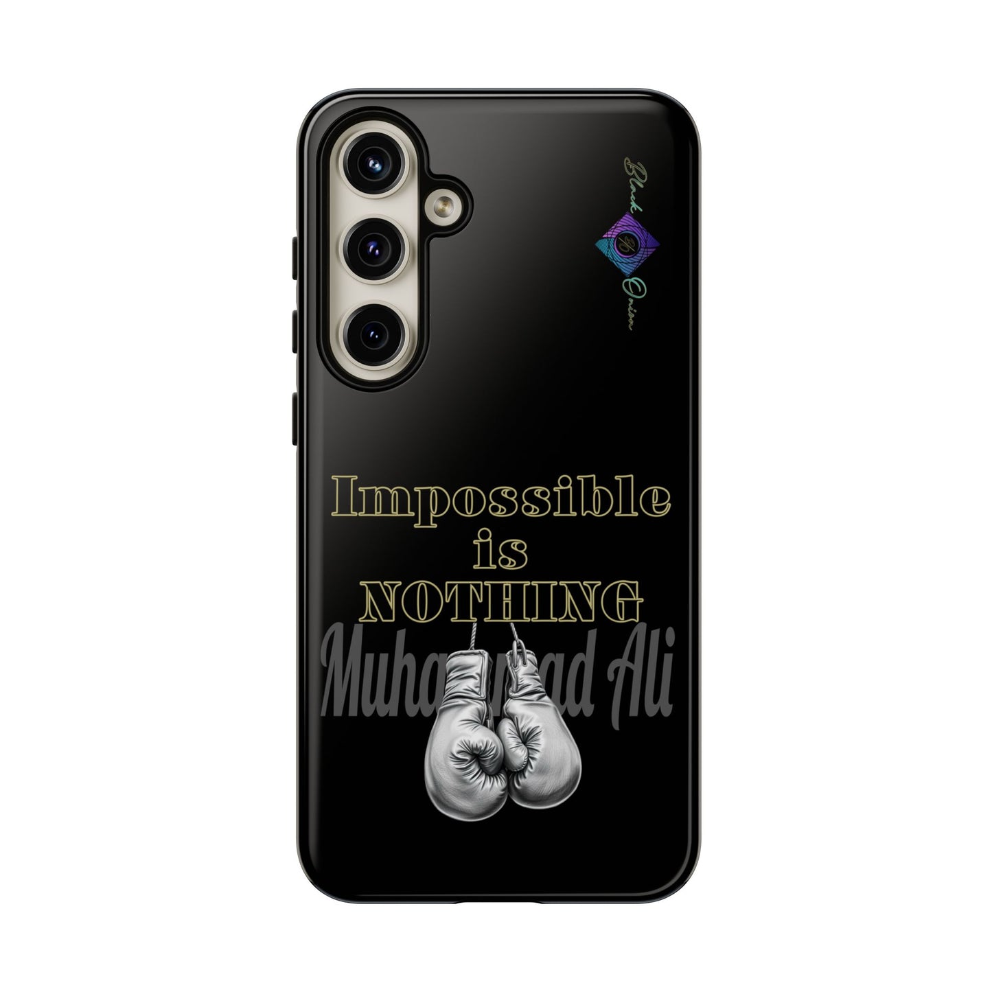 BlackOnion Brand New Phone Case - with Motivational Workout Motif ’Impossible ‘💪🔥🫵