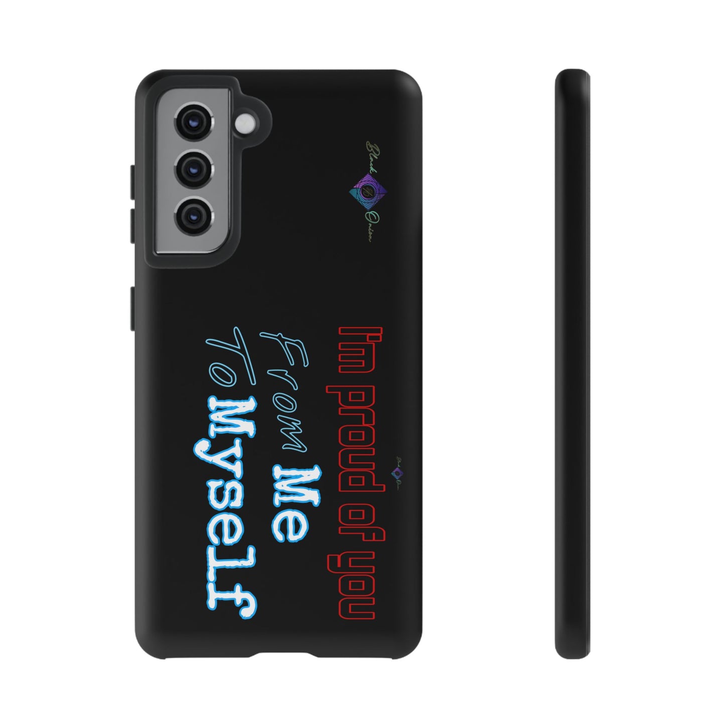 BlackOnion Brand New Phone Case - with Motivational Workout Motif’I’m proud of you ‘💪🔥🫵