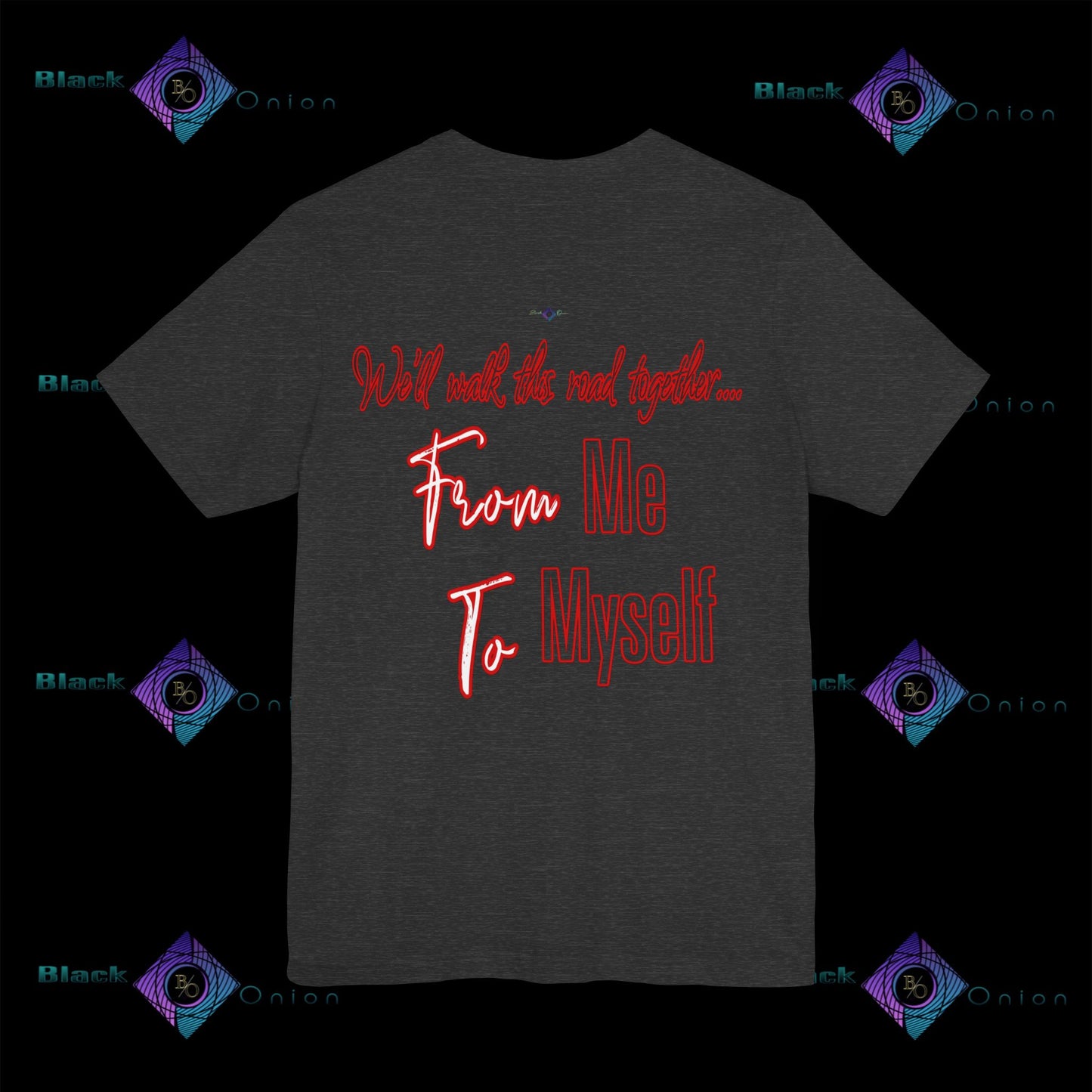 BlackOnion 'From Me ,To Myself' T-Shirt with Workout Motif 💪🔥
