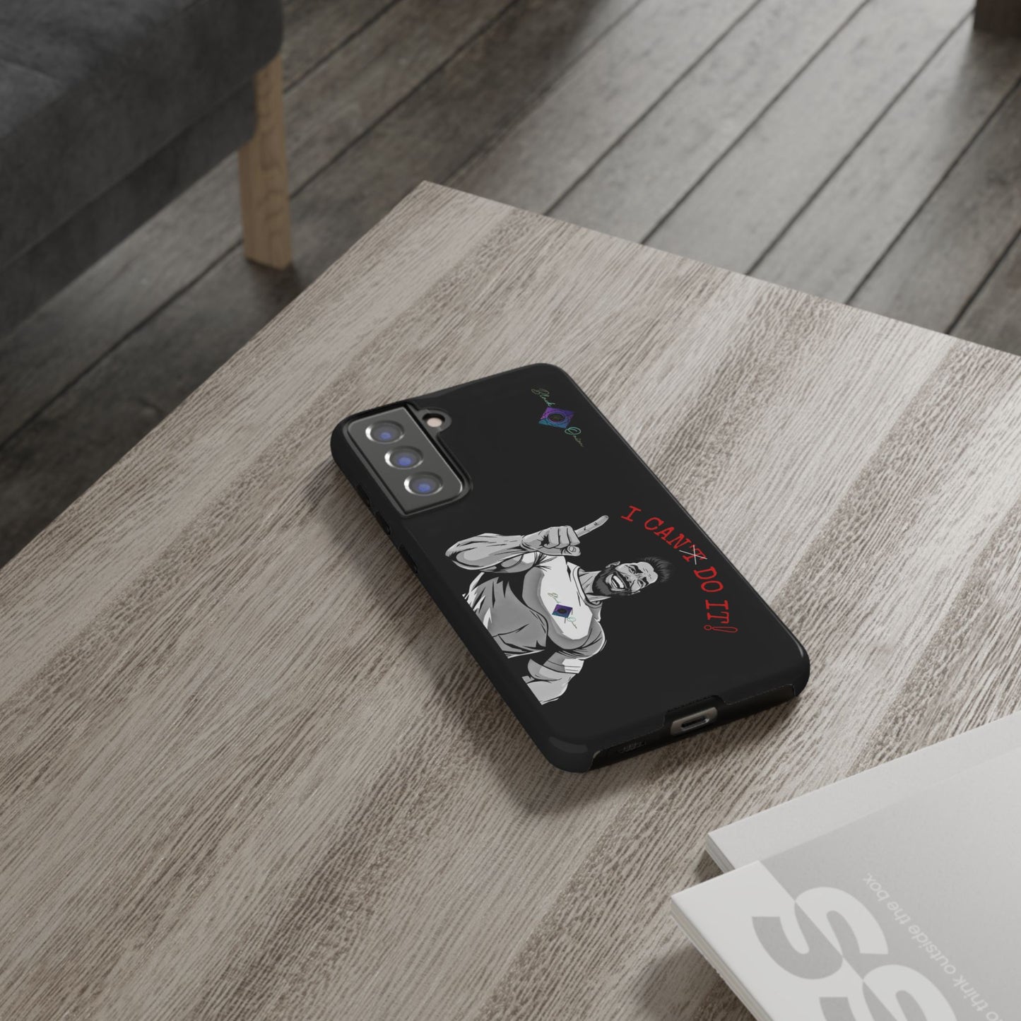 BlackOnion Brand New Phone Case - with Motivational Workout Motif’I Can Do It ‘💪🔥🫵