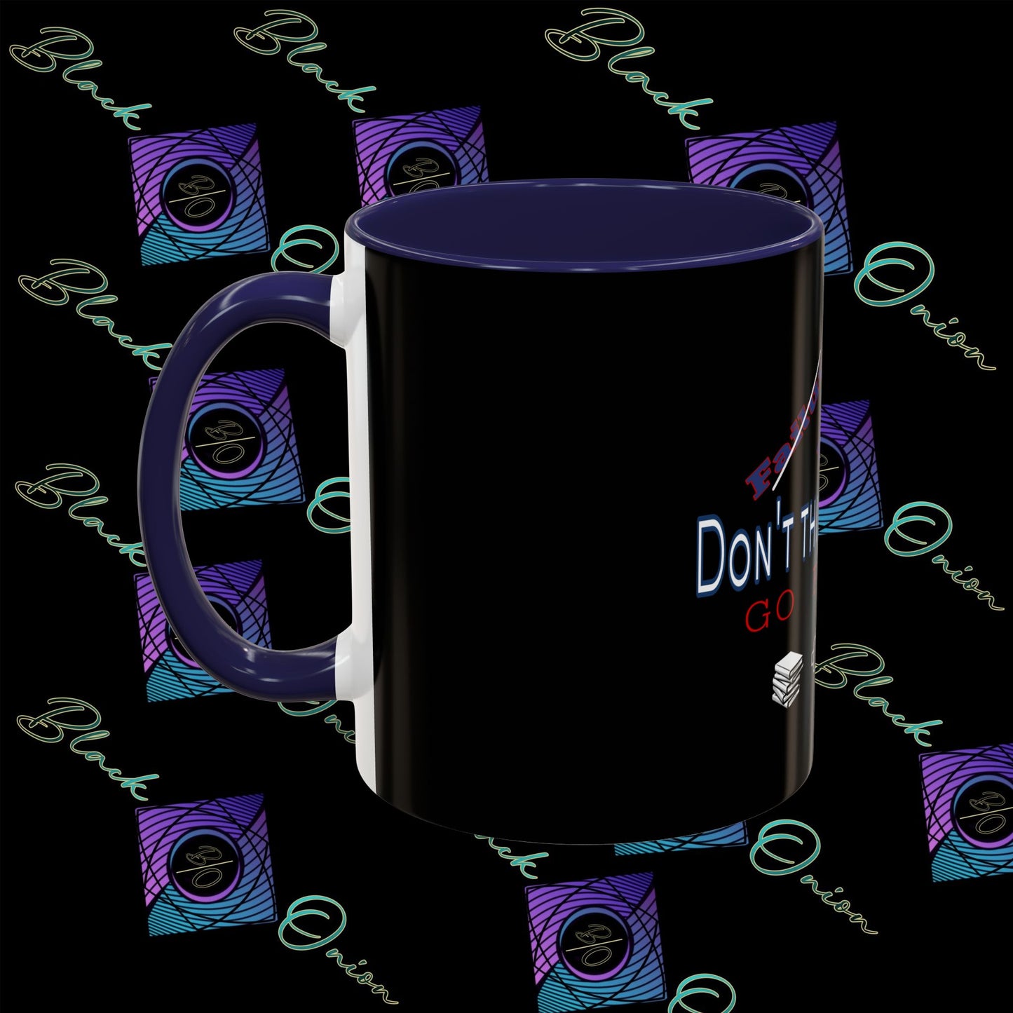 BlackOnion Coffee Mug Serial 2 with Workout Motif ‘Don’t think ‘🫵🔥💪