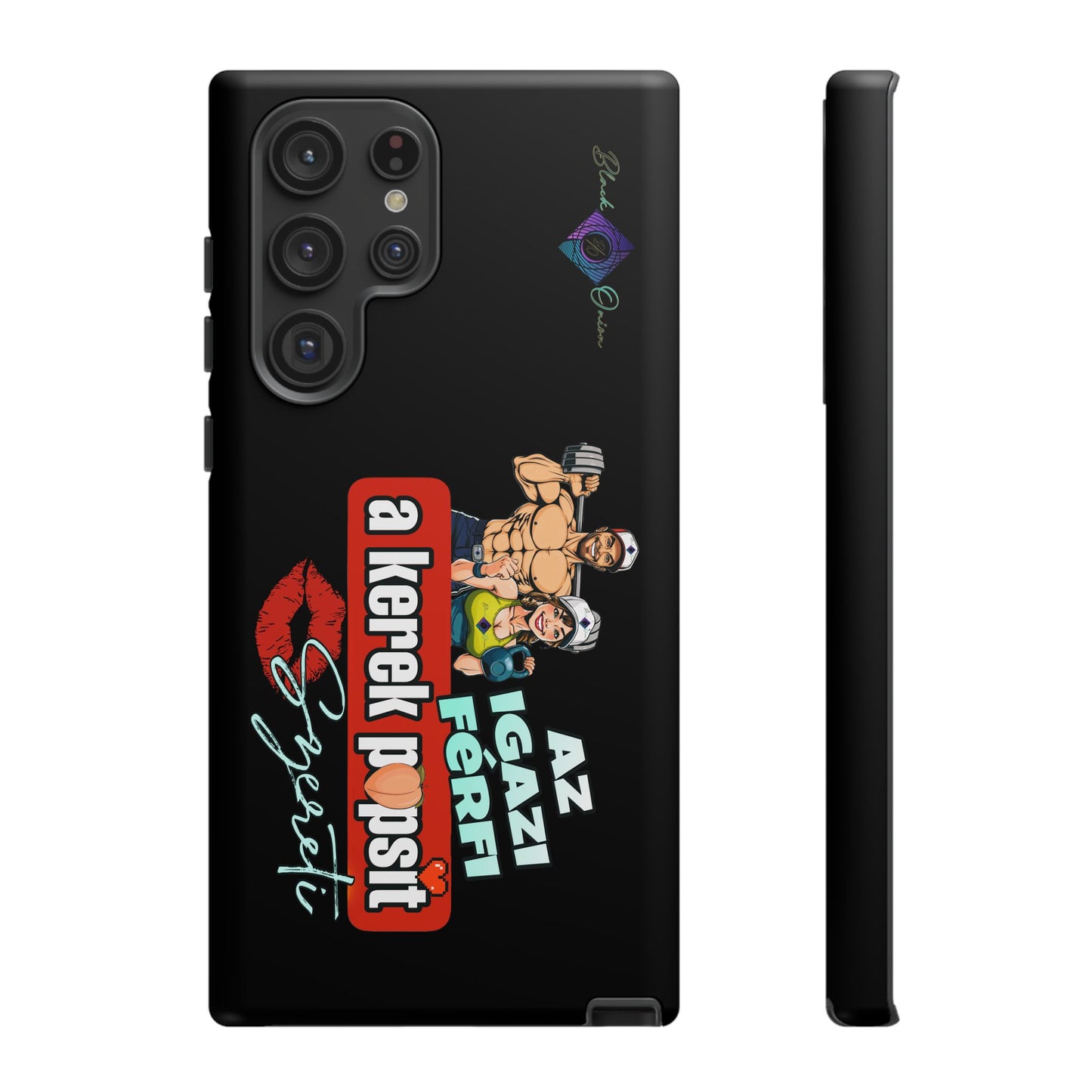 BlackOnion Brand New Phone Case - with Motivational Workout Motif ‘Az igazi férfi ‘💪🔥🫵