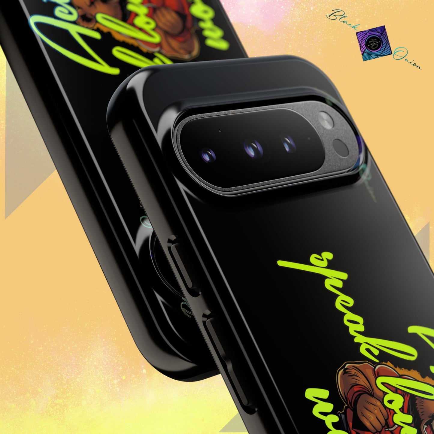 BlackOnion Brand New Phone Case - with Motivational Workout Motif ‘Actions speak lauder ‘💪🔥🫵