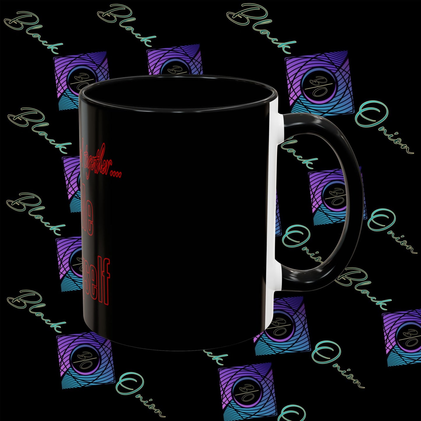 BlackOnion Coffee Mug Serial 2 with Workout Motif ‘ We’ll walk this road together’🫵🔥💪