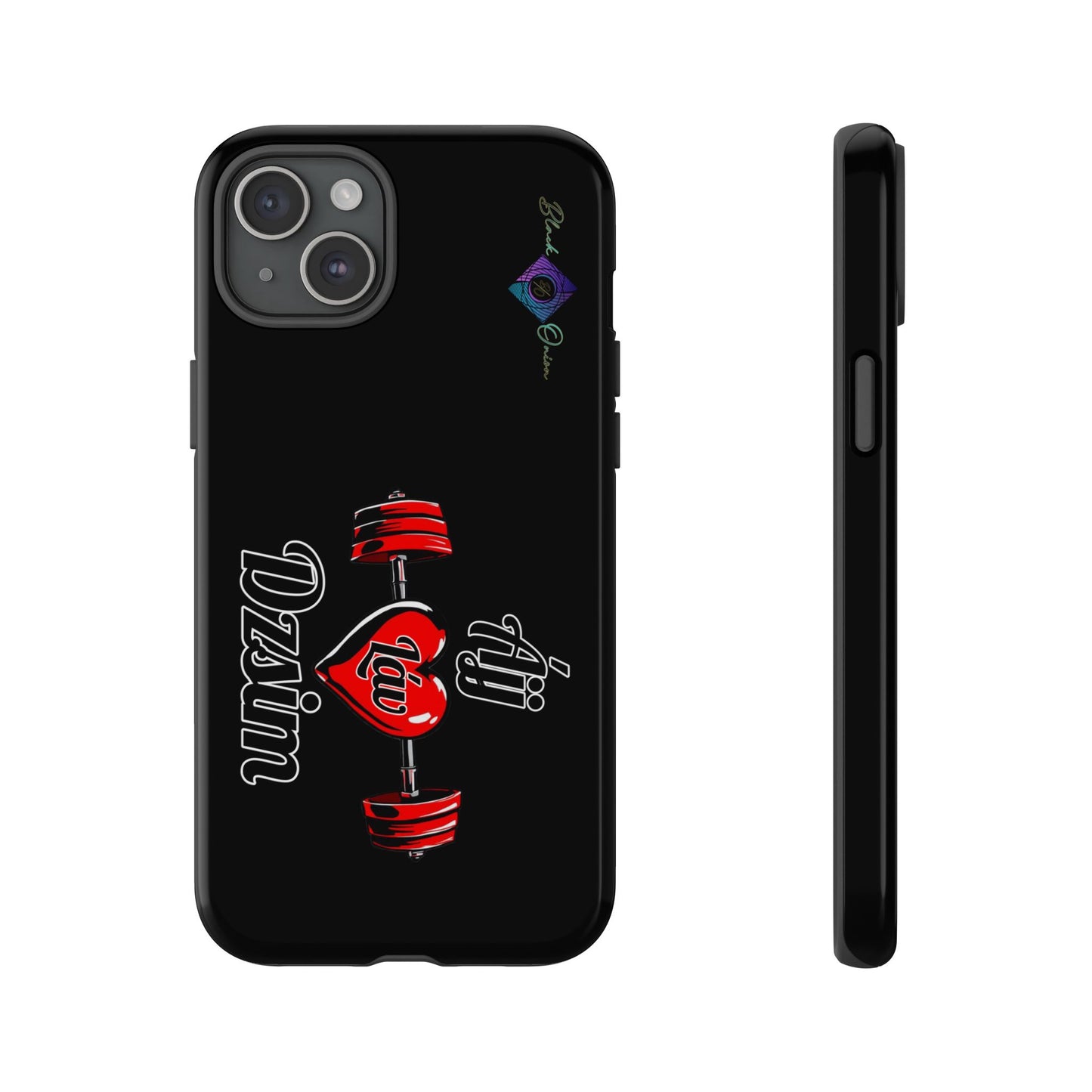 BlackOnion Brand New Phone Case - with Motivational Workout Motif’Ájj Láv Dzsim ‘💪🔥🫵