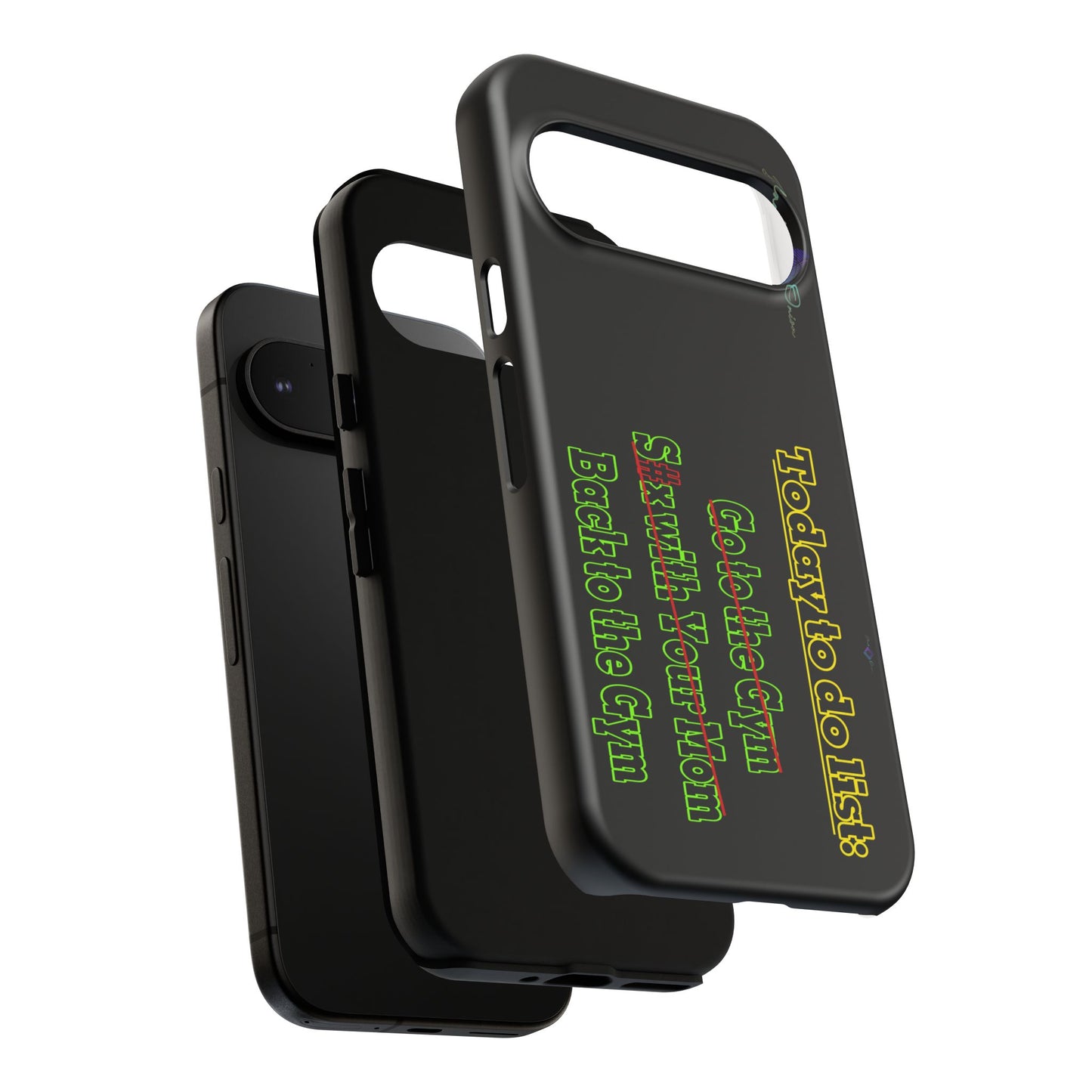 BlackOnion Brand New Phone Case - with Motivational Workout Motif’Today To Do List V2 ‘💪🔥🫵