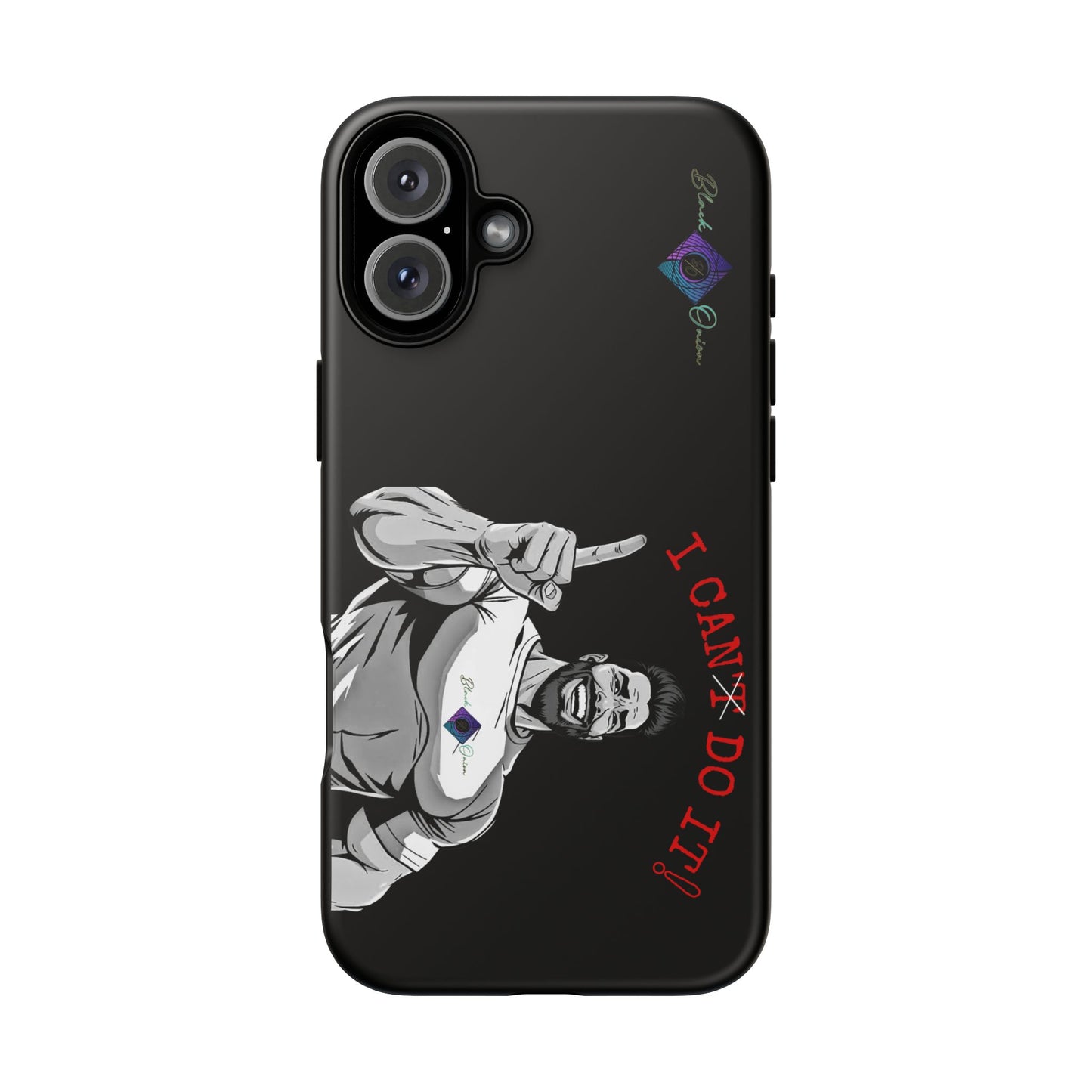 BlackOnion Brand New Phone Case - with Motivational Workout Motif’I Can Do It ‘💪🔥🫵